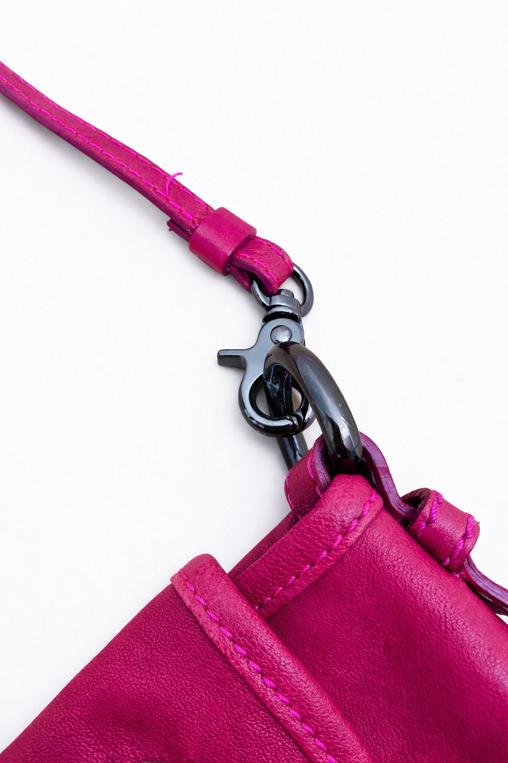 John Galliano John Galliano Pink Studded Leather Gazette Shoulder Bag Size ONE SIZE - 6 Thumbnail