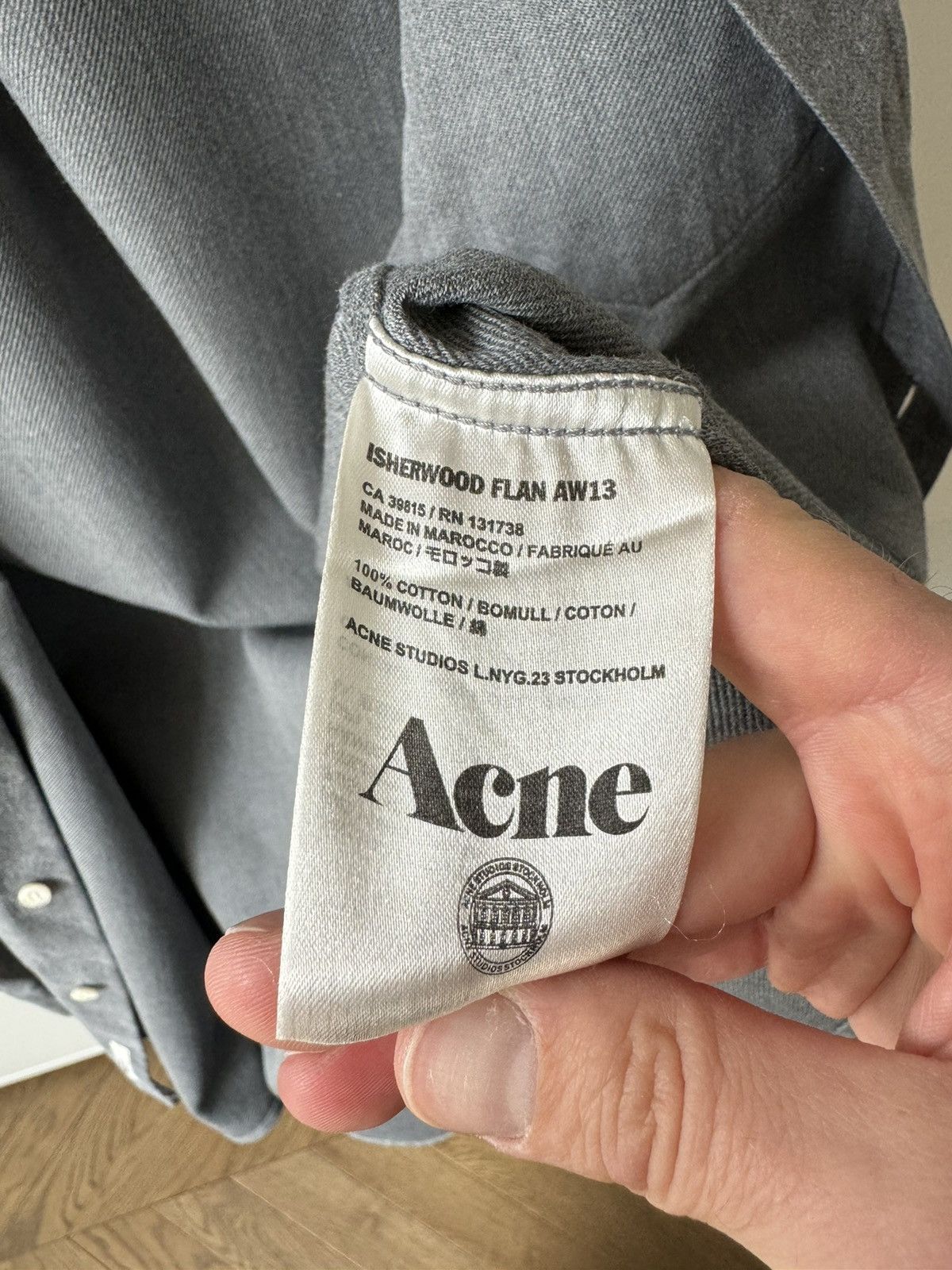 Acne Studios [48] Isherwood Flannel Shirt (AW13) Size US M / EU 48-50 / 2 - 7 Thumbnail