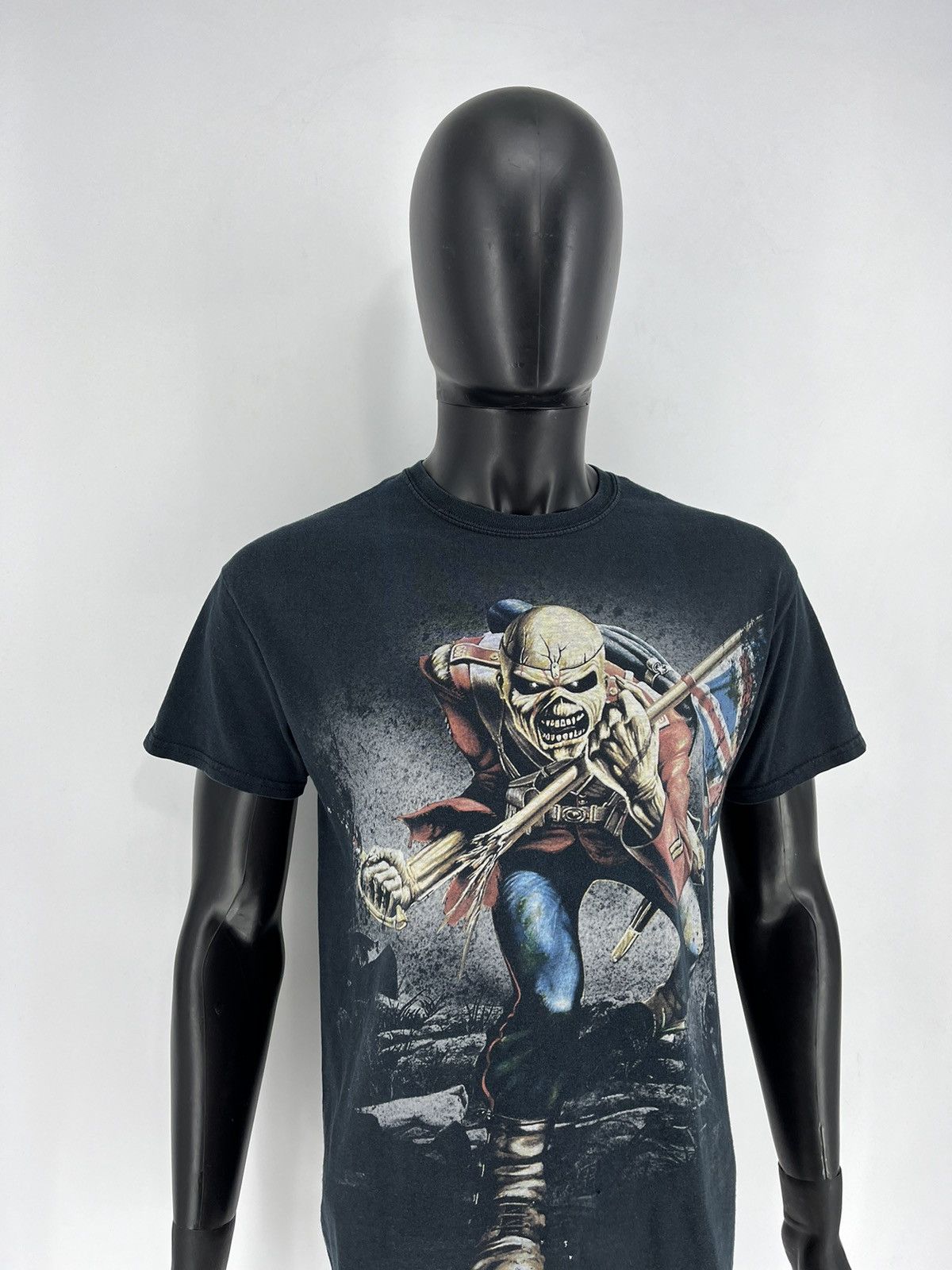 Band Tees Faded Iron Maiden The Trooper Heavy Metal Band Tee Size M Size US M / EU 48-50 / 2 - 3 Thumbnail