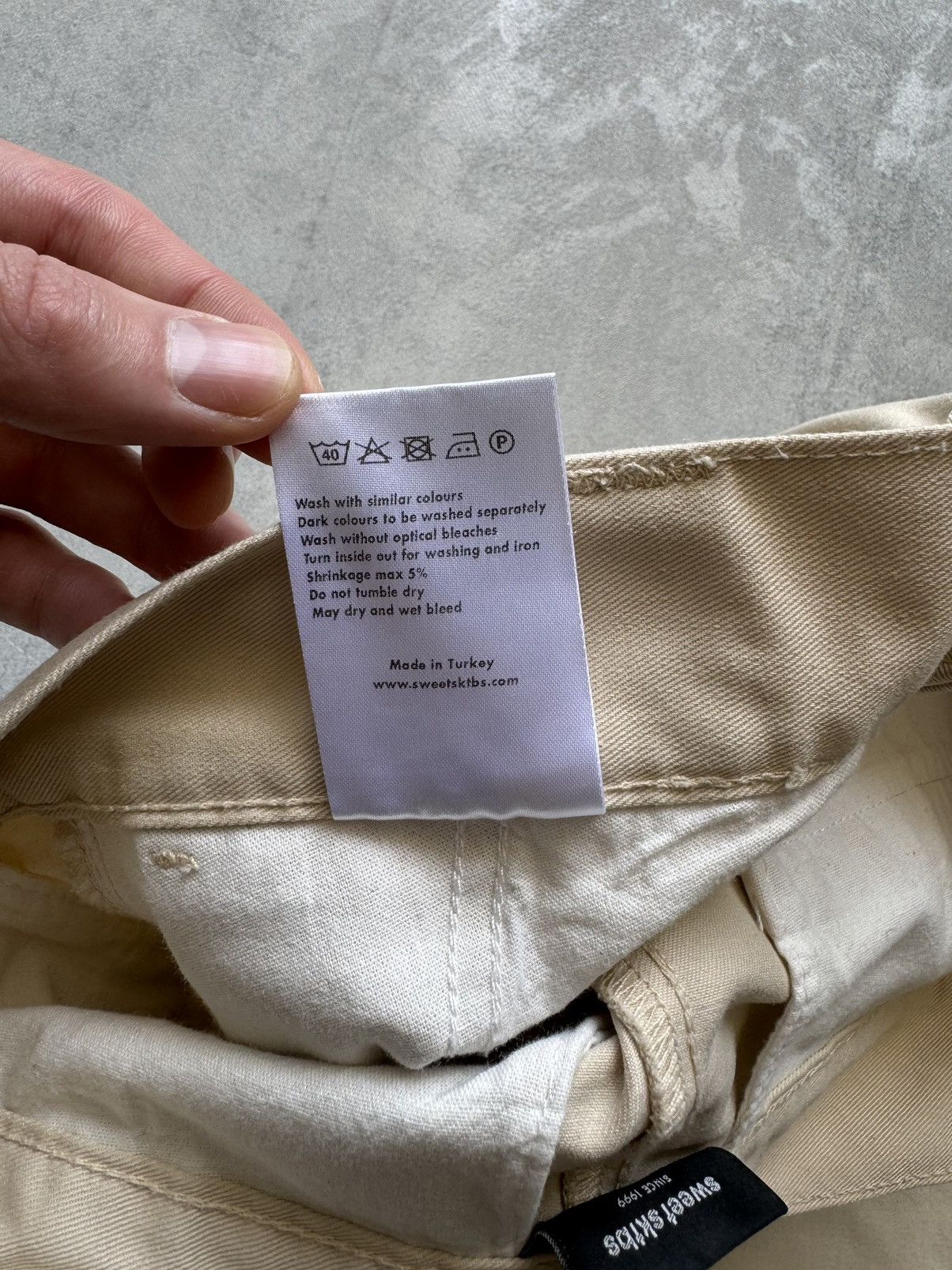 Designer × Japanese Brand Sweet SKTBS chinos beige Baggy pants Womens size XS Size 24" / US 00 / IT 34 - 10 Thumbnail