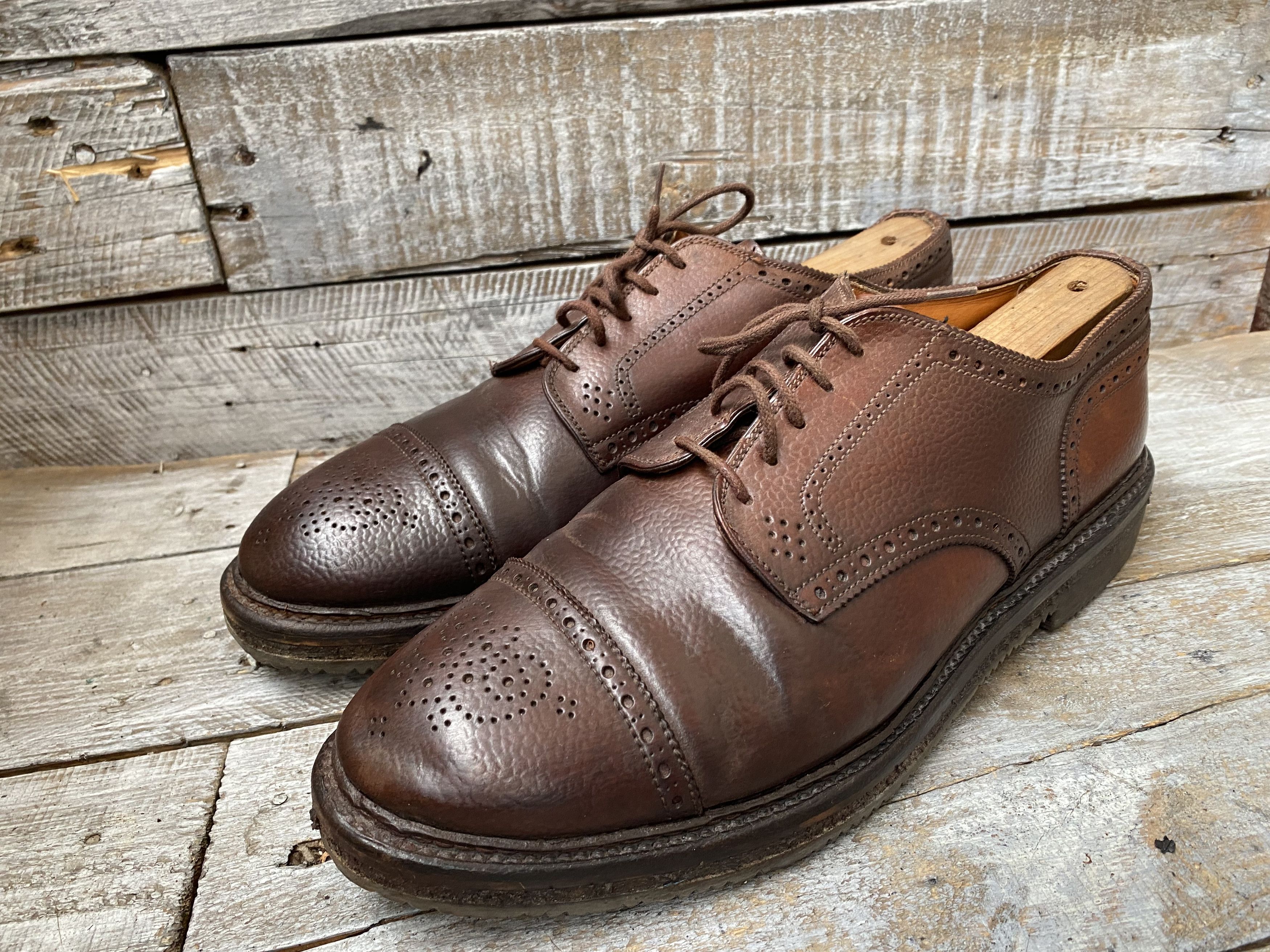 Alden Alden cap-toe oxford shell cordovan shoes Size US 8.5 / EU 41-42 - 6 Thumbnail