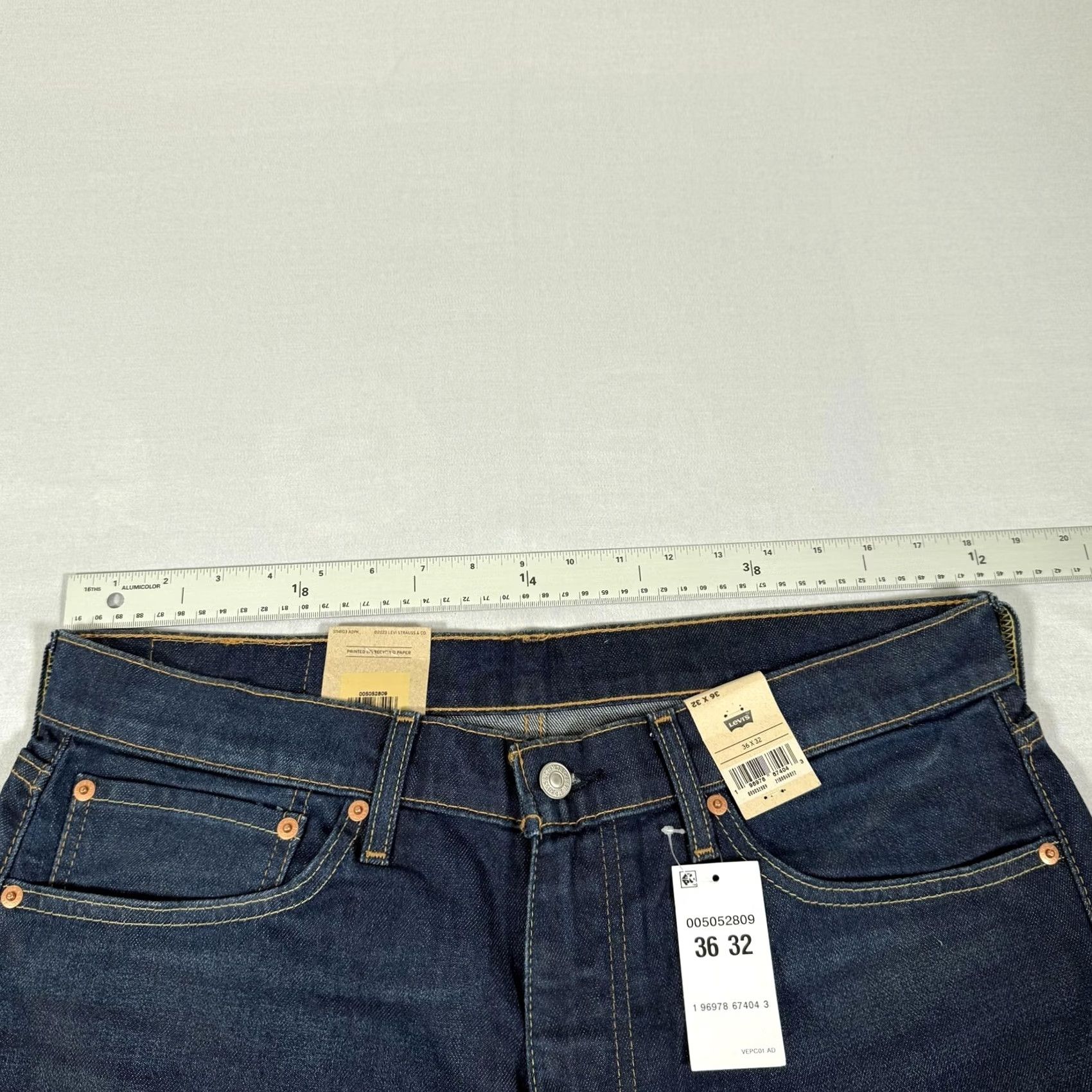 Levi's Levi's Jeans Mens 36x32 Blue 505 Straight Comfort Stretch Denim Pants Cowboy Regular Fit Straight Leg Jeans Mens Size US 36 / EU 52 - 7 Thumbnail