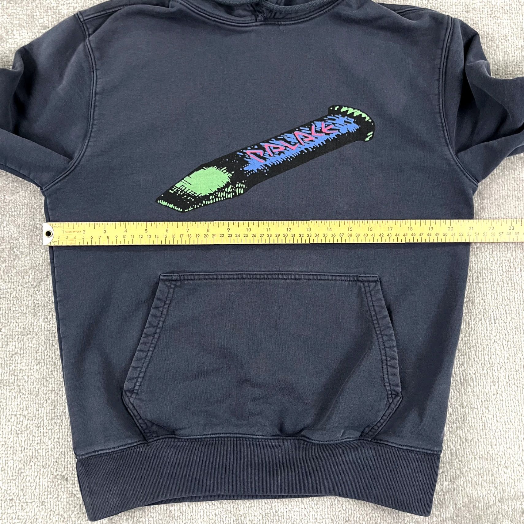 Palace PALACE Hoodie Womens Small Faded Blue Chizzle Up Graphic Skateboards Streetwear Size S / US 4 / IT 40 - 5 Thumbnail