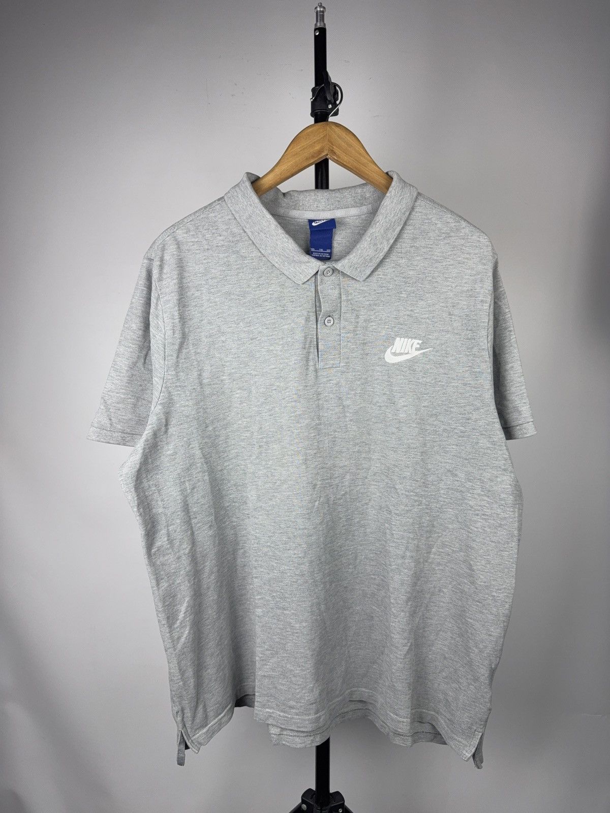 Nike Nike Grey Polo Shirt XXL Classic Embroidered Swoosh Size US XXL / EU 58 / 5 - 1 Thumbnail