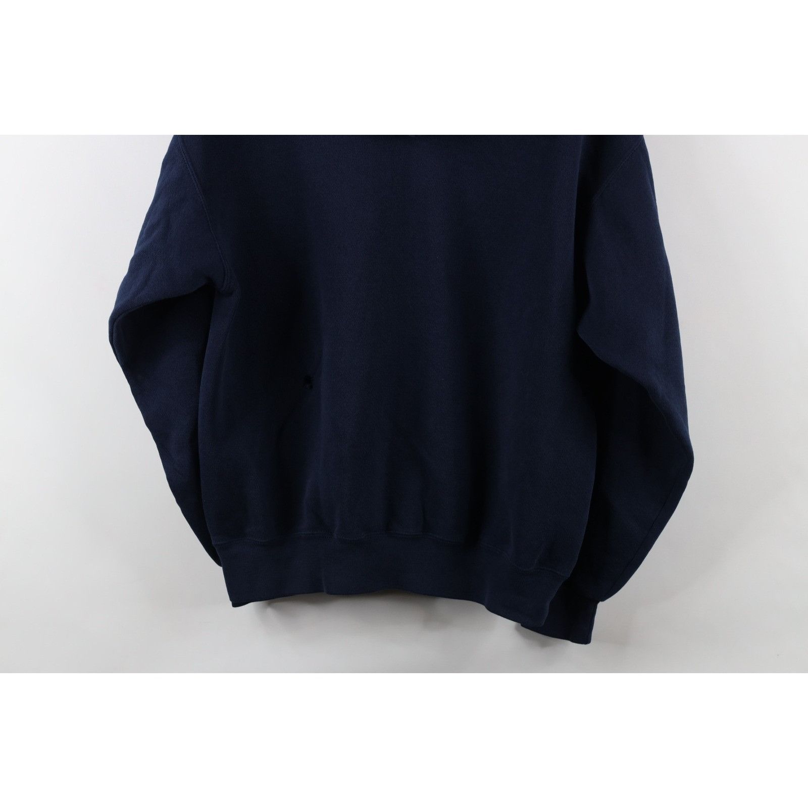 Vintage Vintage 90s Faded Spell Out University of Michigan Hoodie Size US M / EU 48-50 / 2 - 12 Thumbnail