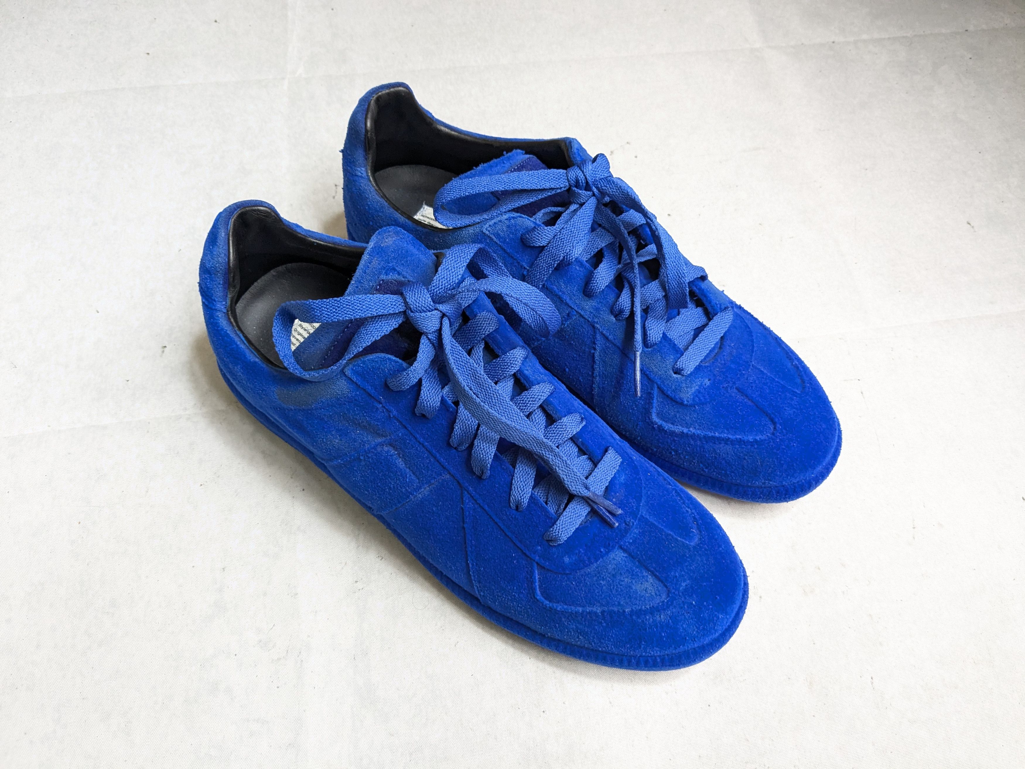 Maison Margiela Maison Margiela GAT Replica Blue 9 42 Felt Leather Low Size US 9 / EU 42 - 4 Thumbnail