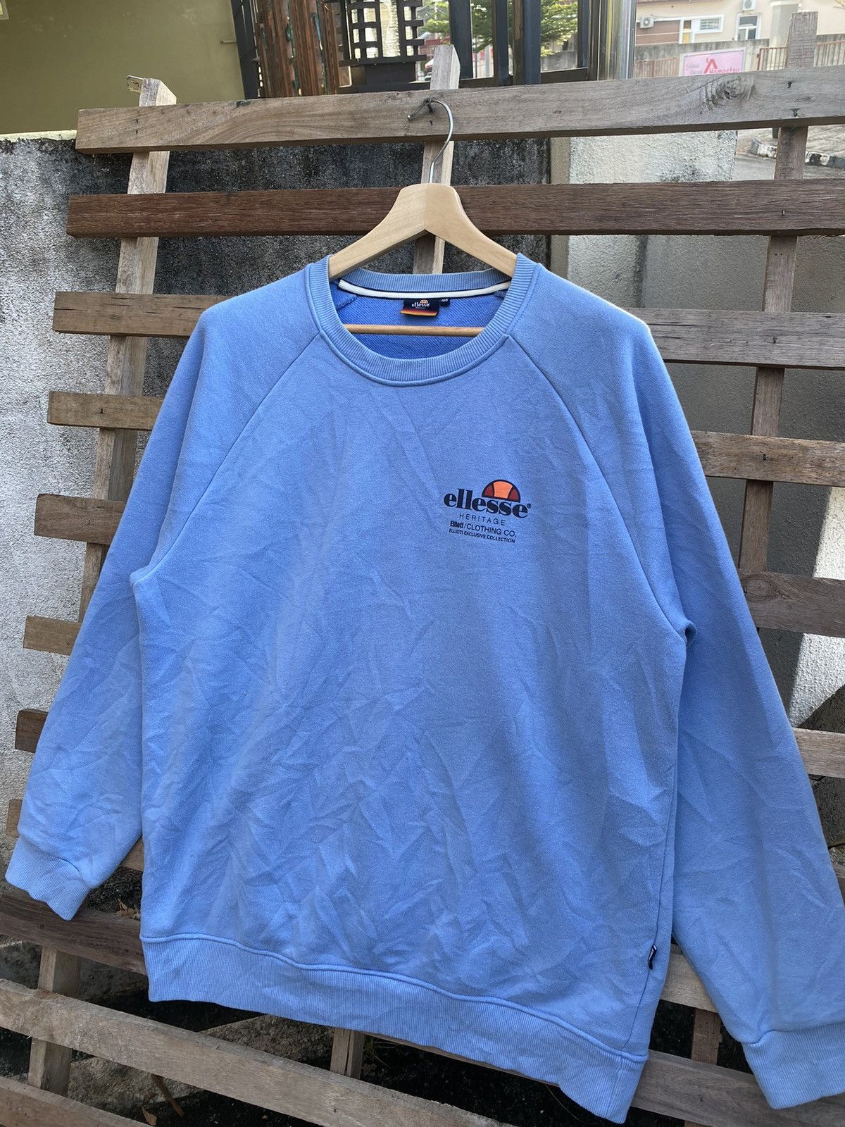 Vintage Vintage Ellesse Sweatshirt Big Logo Size US XXL / EU 58 / 5 - 5 Thumbnail