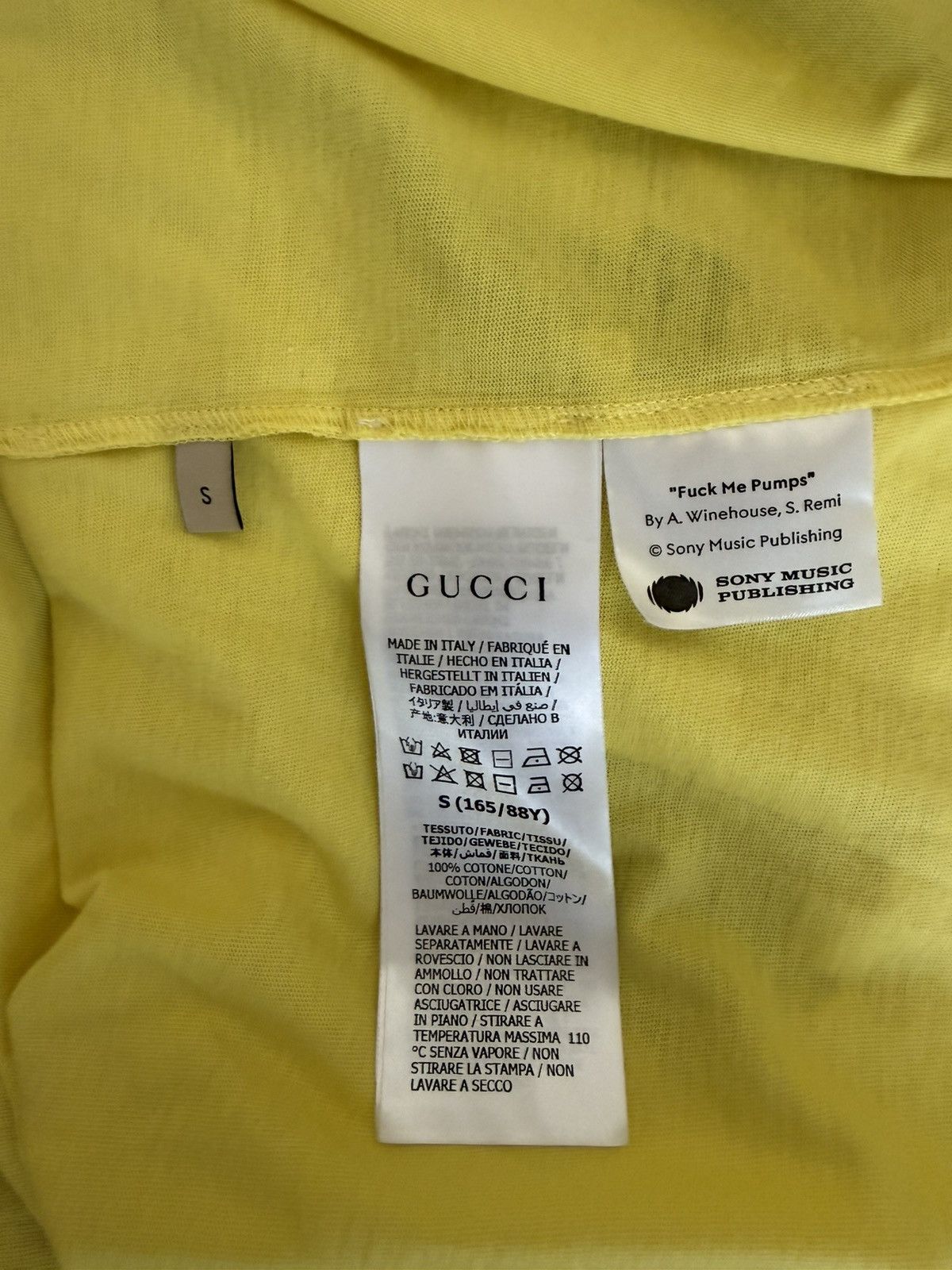 Gucci Gucci 100 Amy Winehouse Shirt Size US S / EU 44-46 / 1 - 4 Thumbnail