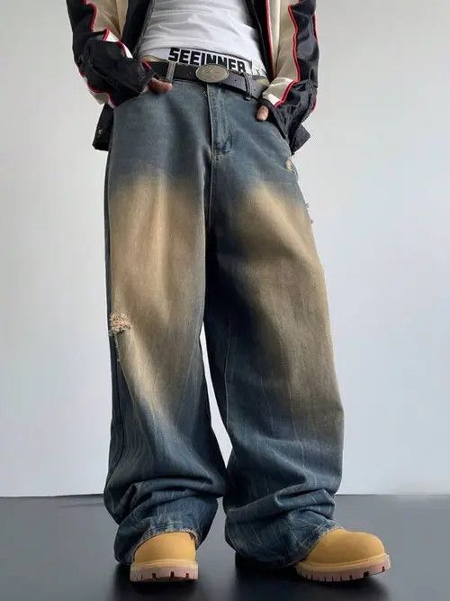 Jean Kimiko x Kumi VIntage Retro Y2k Washed Jeans Pants 90s Size US 32 / EU 48 - 7 Thumbnail