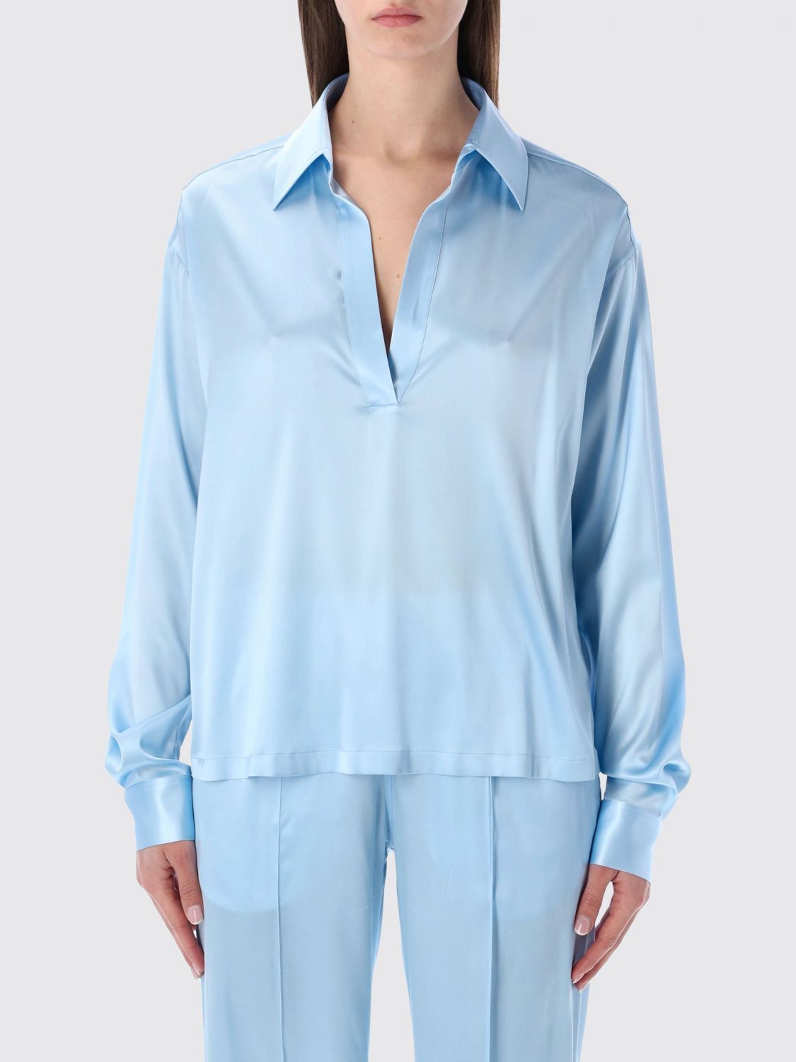 Tom Ford Tom Ford Shirt Woman Blue Size M / US 6-8 / IT 42-44 - 1 Thumbnail