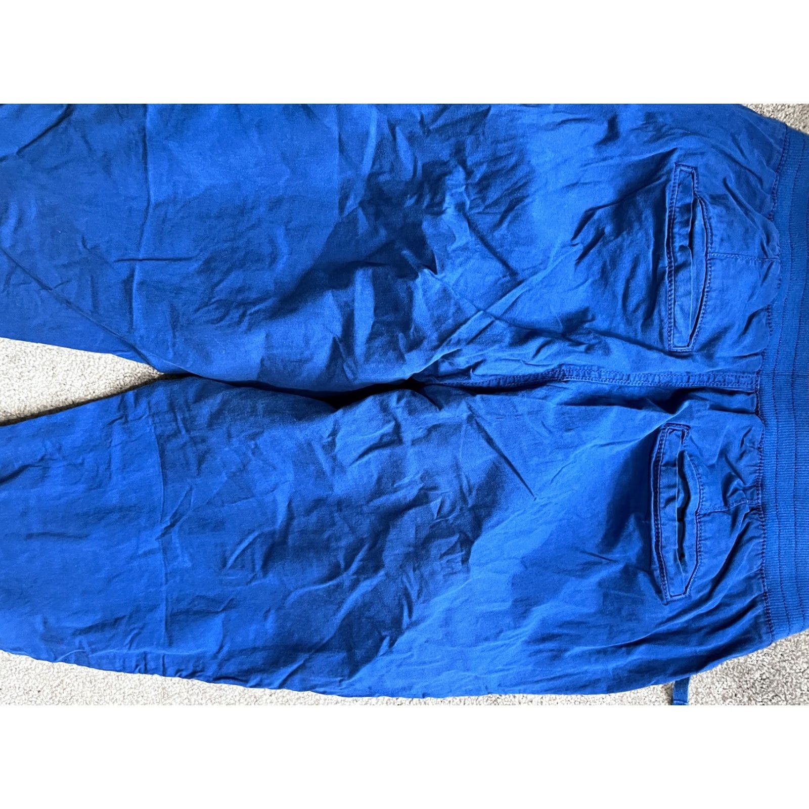 Style & Co Style&Co Mid Rise Pull On Comfort Waist Cuffed Utility Pant Winter Medium Blue Womens Pants Straight Leg Casual 26 In Seam ISBNN/A Size 32" / US 10 / IT 46 - 4 Thumbnail