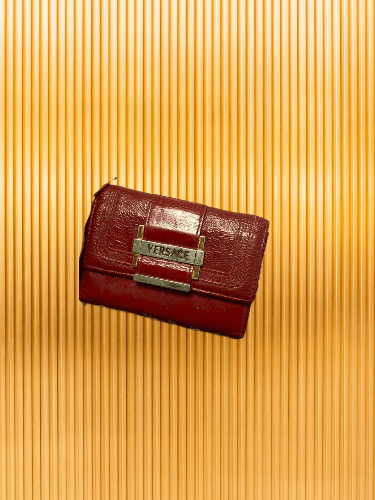 Versace × Versace Jeans Couture Versace Bi-fold wallet Medusa leather red ladies Size ONE SIZE - 1 Thumbnail