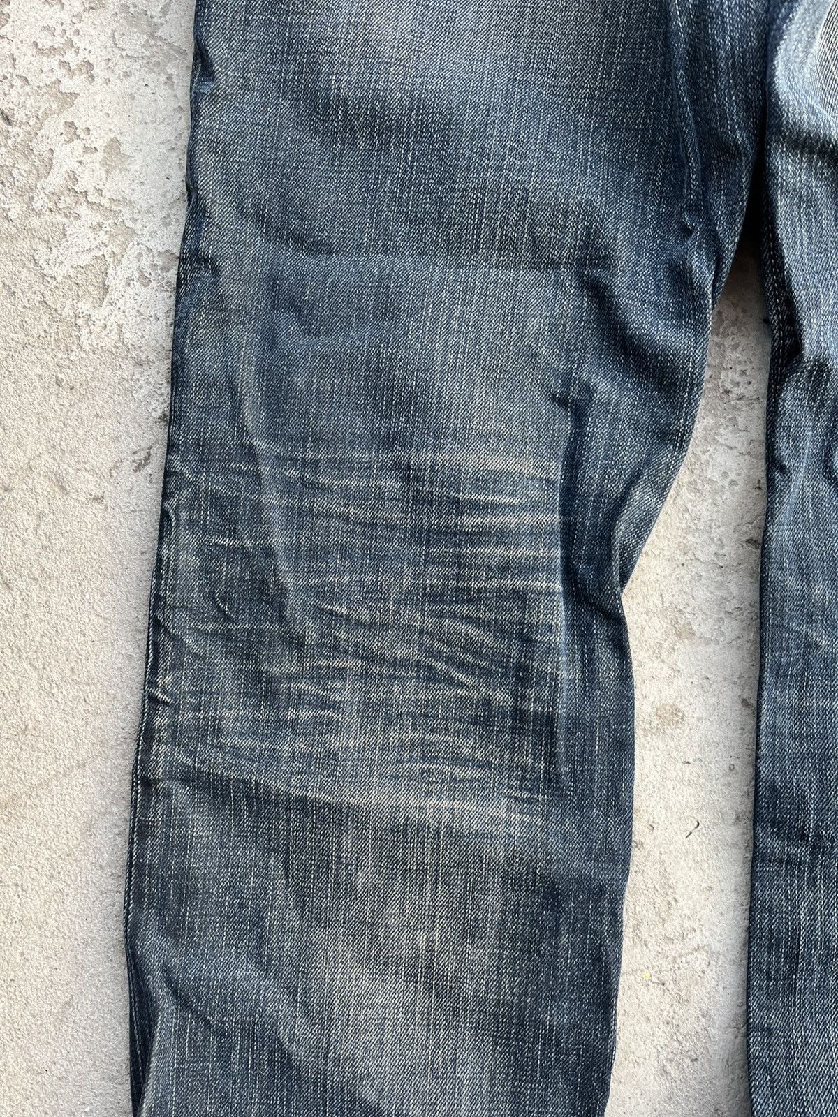 If Six Was Nine × Le Grande Bleu (L.G.B.) × Tornado Mart Japanese Distressed Balenciaga Style Y2K Jeans Faded Denim Size US 32 / EU 48 - 14 Thumbnail