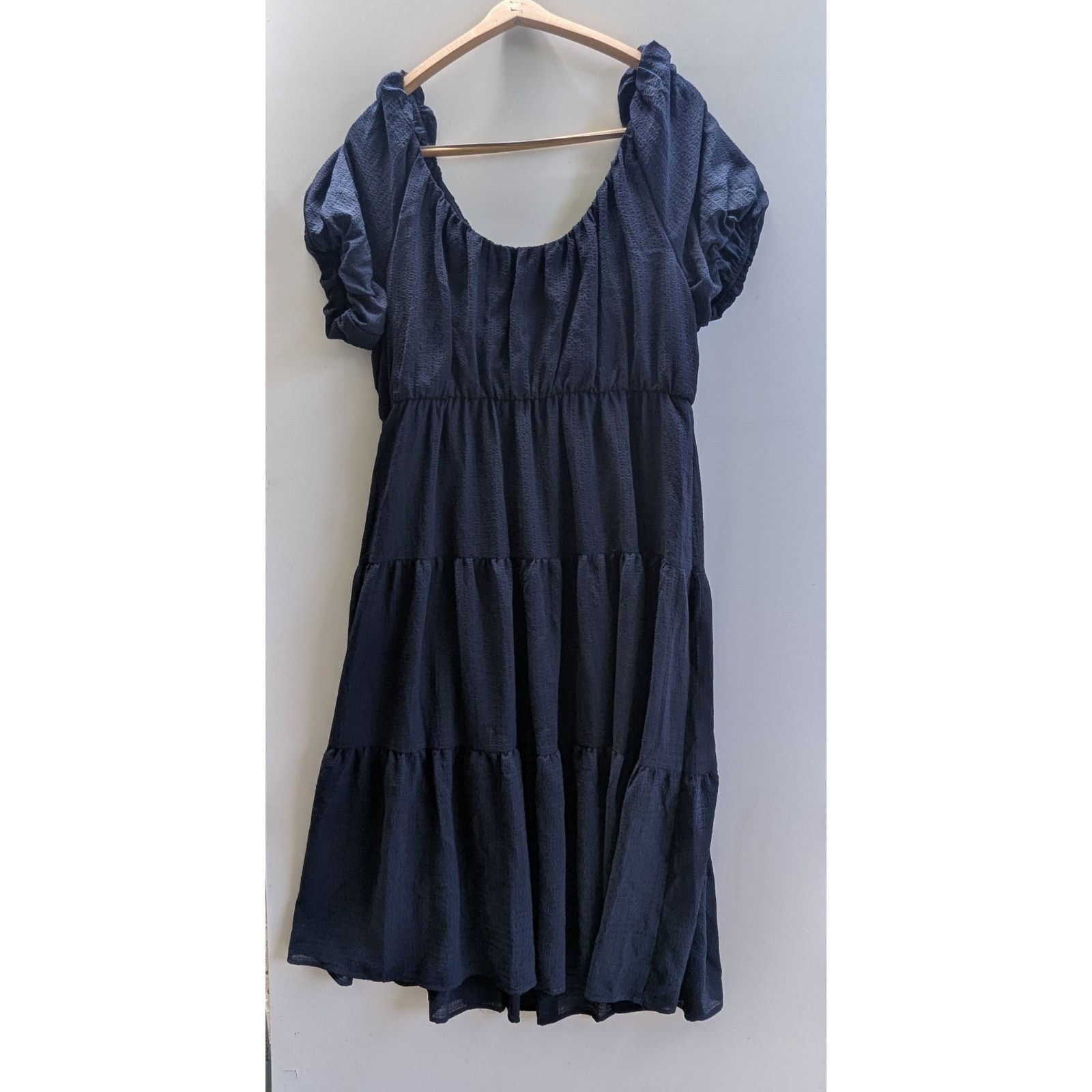 & Other Stories Ophelia Roe Smocked Maxi Dress Size XL Short Puff Sleeves Size XL / US 12-14 / IT 48-50 - 2 Thumbnail