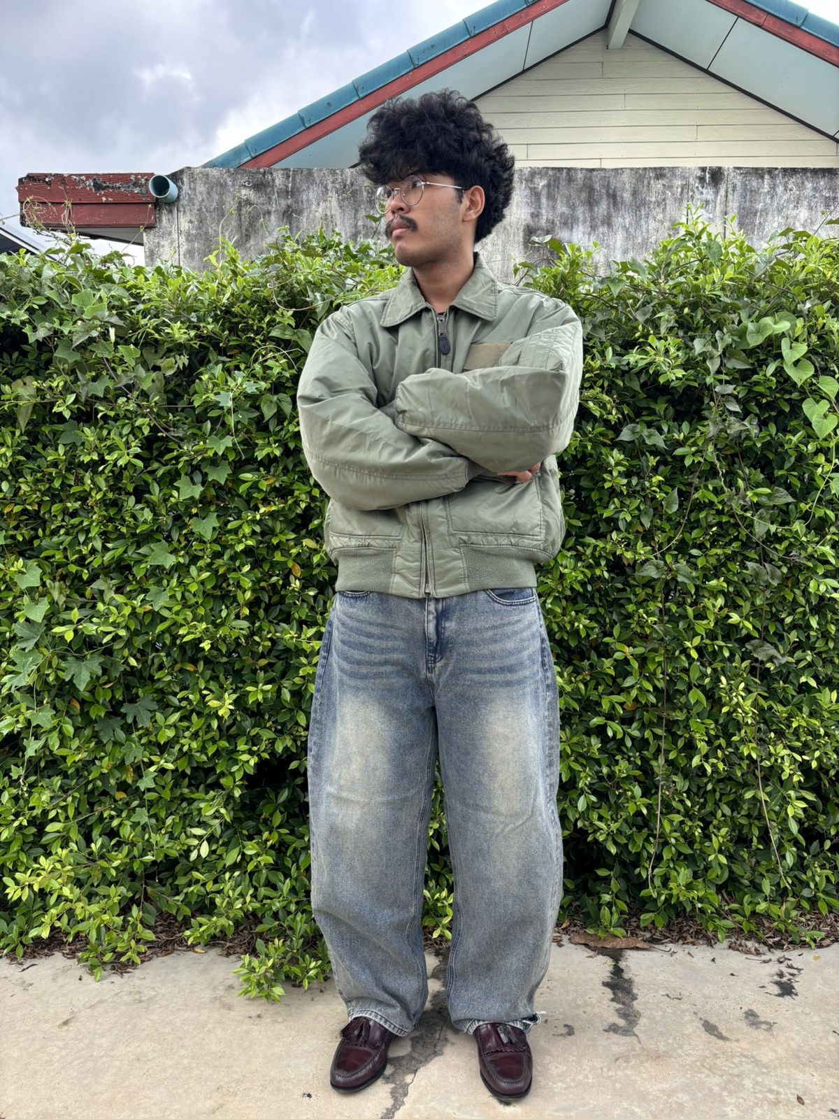 Alpha Industries FADED Alpha Ma-1 Flight Bomber Jacket (Kanye Style) Size US L / EU 52-54 / 3 - 12 Thumbnail
