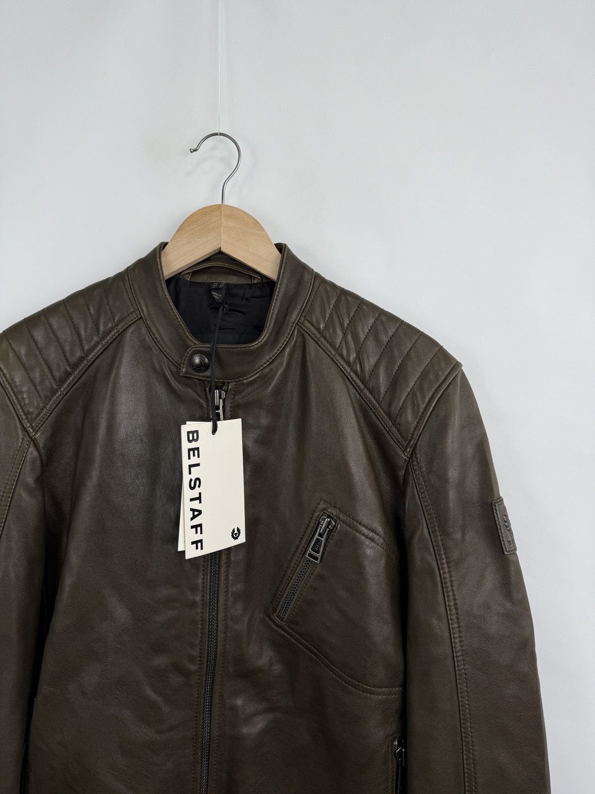 Belstaff ❗️NEW 🇬🇧 Belstaff Sheep Leather Jacket 100038 V Racer Size US M / EU 48-50 / 2 - 7 Thumbnail