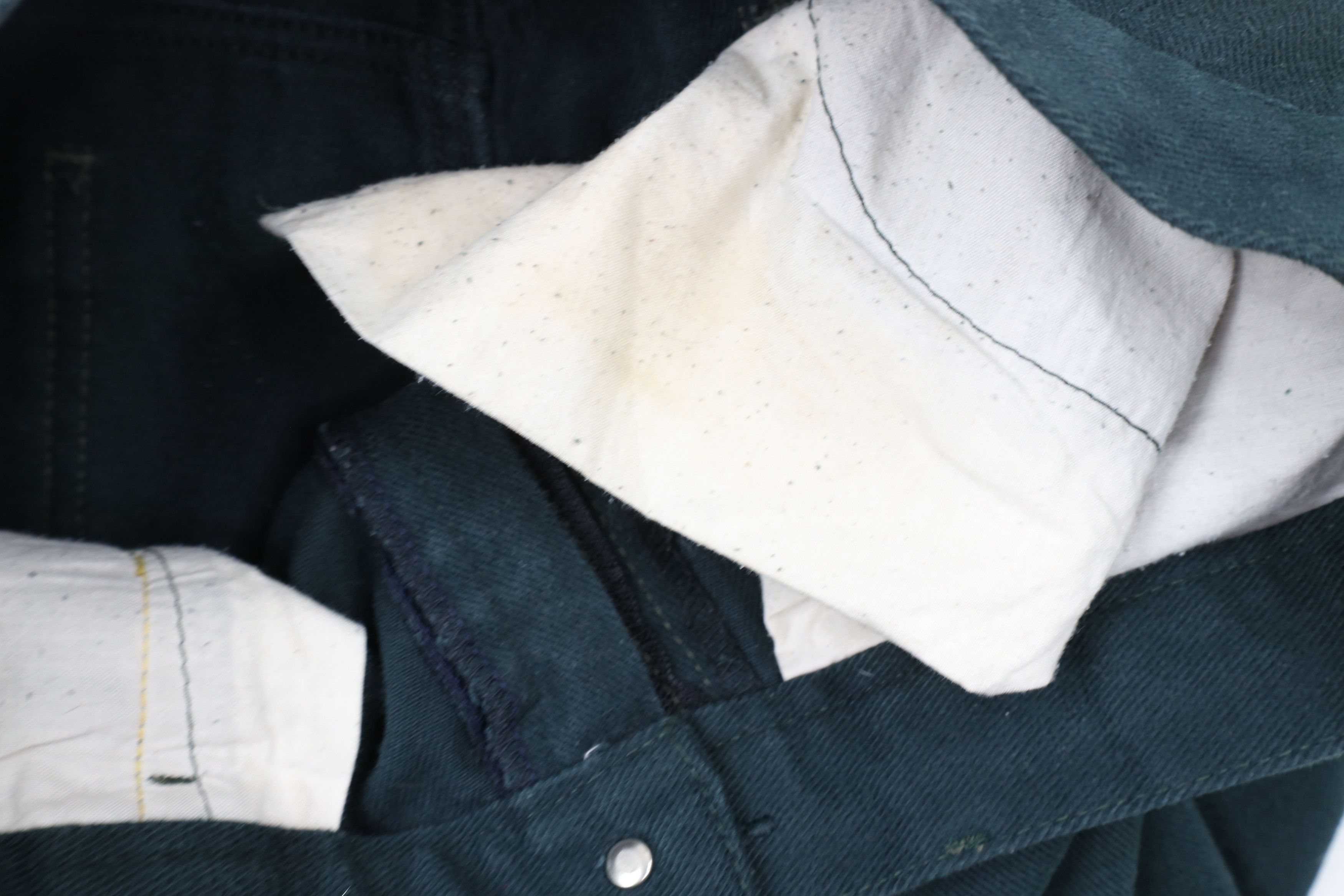 Cross Colours × Vintage Vintage 90s Cross Colours Cuff Pleated Denim Jeans Green Size US 30 / EU 46 - 6 Thumbnail