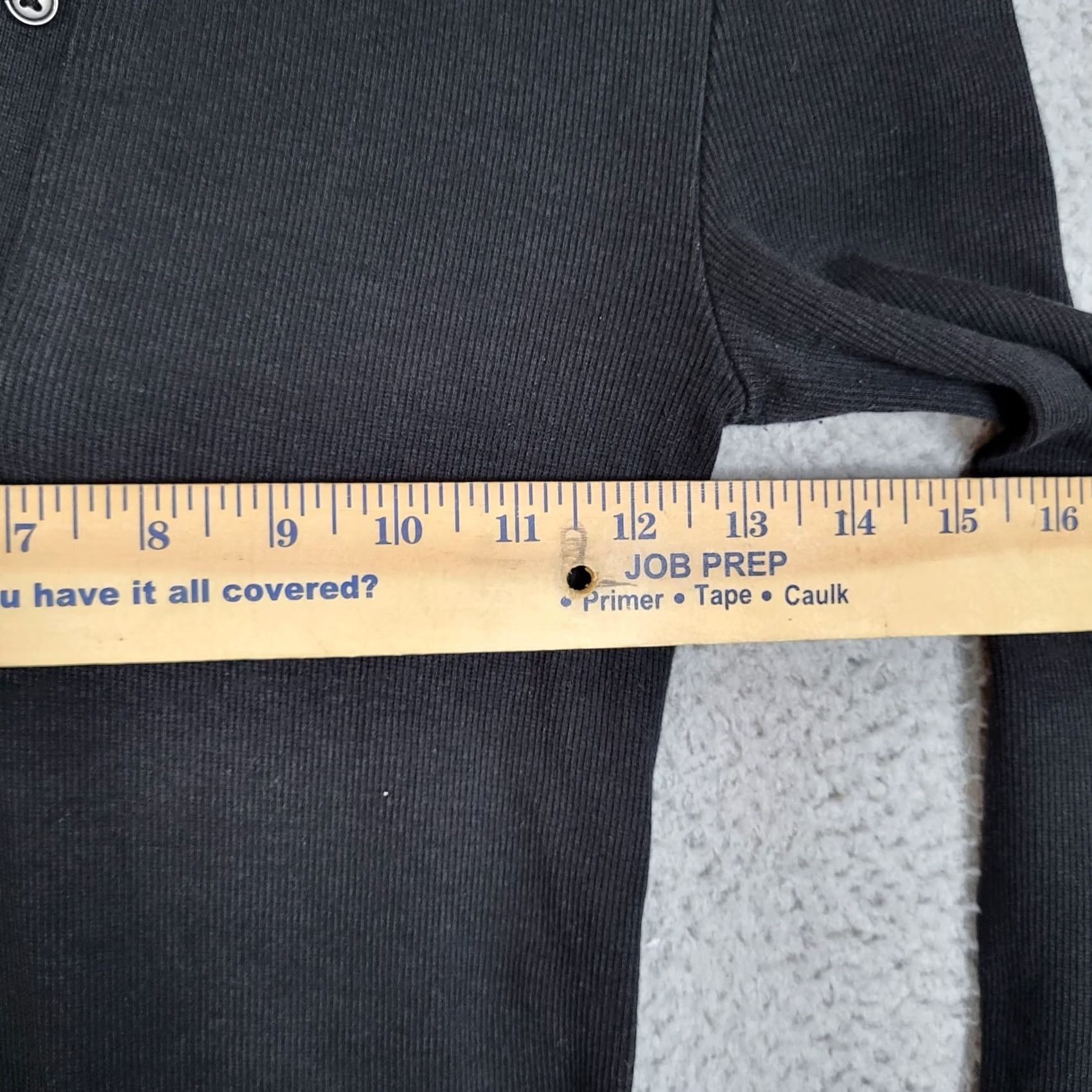 Vintage PAM & GELA Women's black Ribbed 1/4 button up long sleeve dress Size P Size S / US 4 / IT 40 - 3 Thumbnail