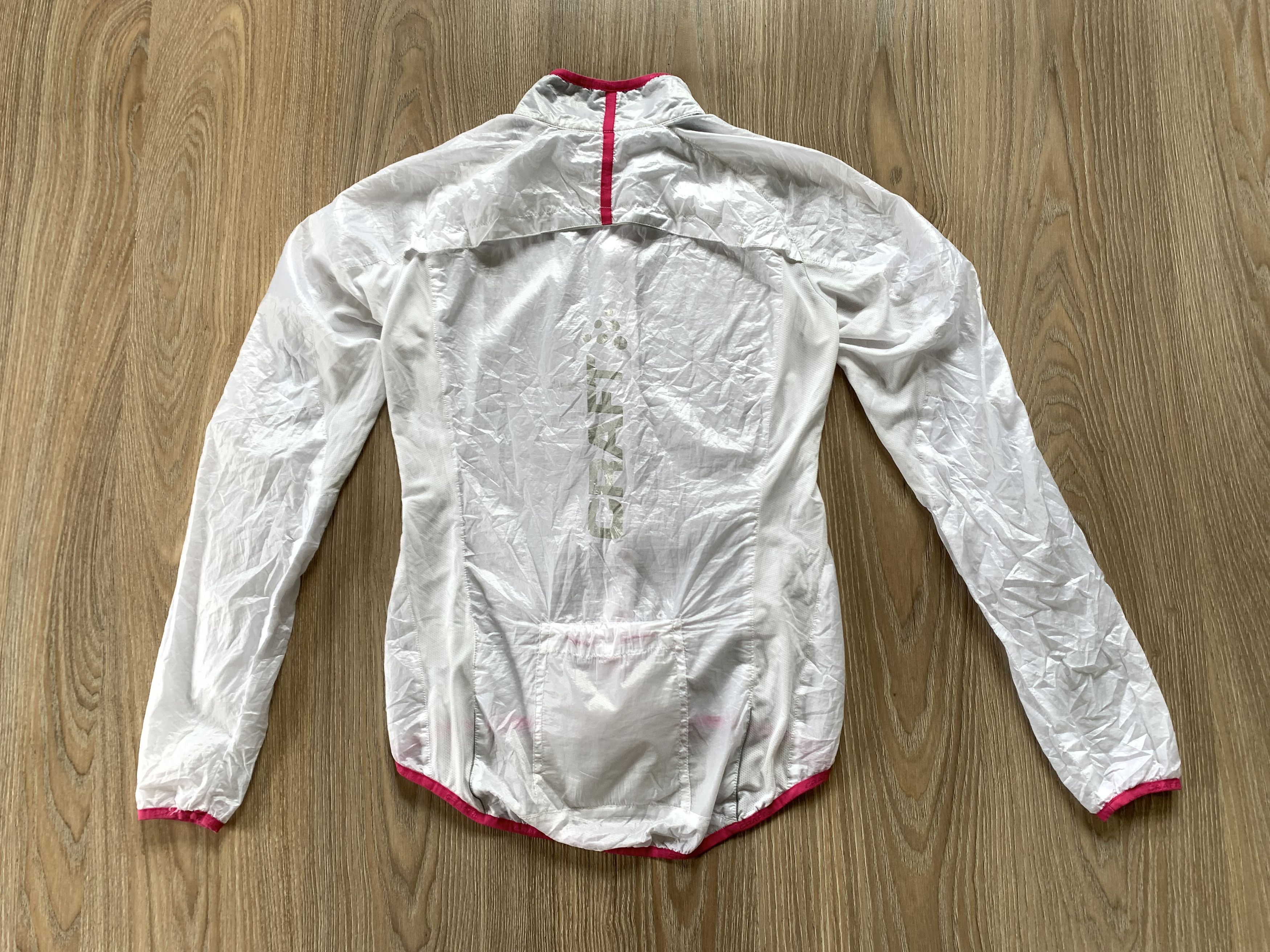 Sports Specialties Craft Lightweight White Running Windbreaker Jacket Size S / US 4 / IT 40 - 3 Thumbnail