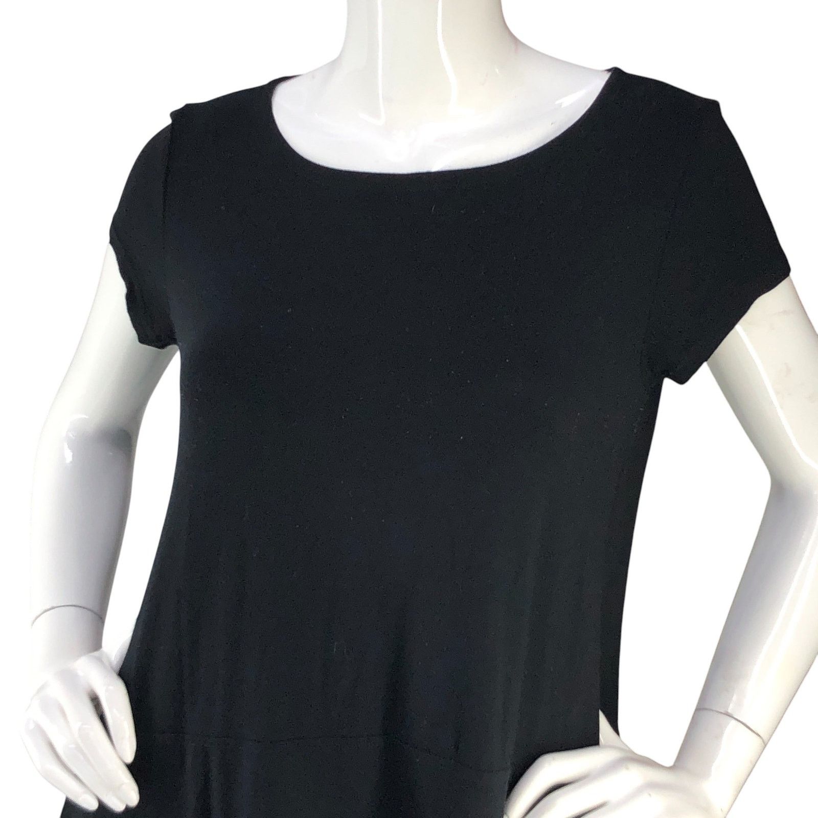 Eileen Fisher Eileen Fisher Size S Dress Viscose Jersey Scoop Neck POCKETS Size S / US 4 / IT 40 - 3 Thumbnail