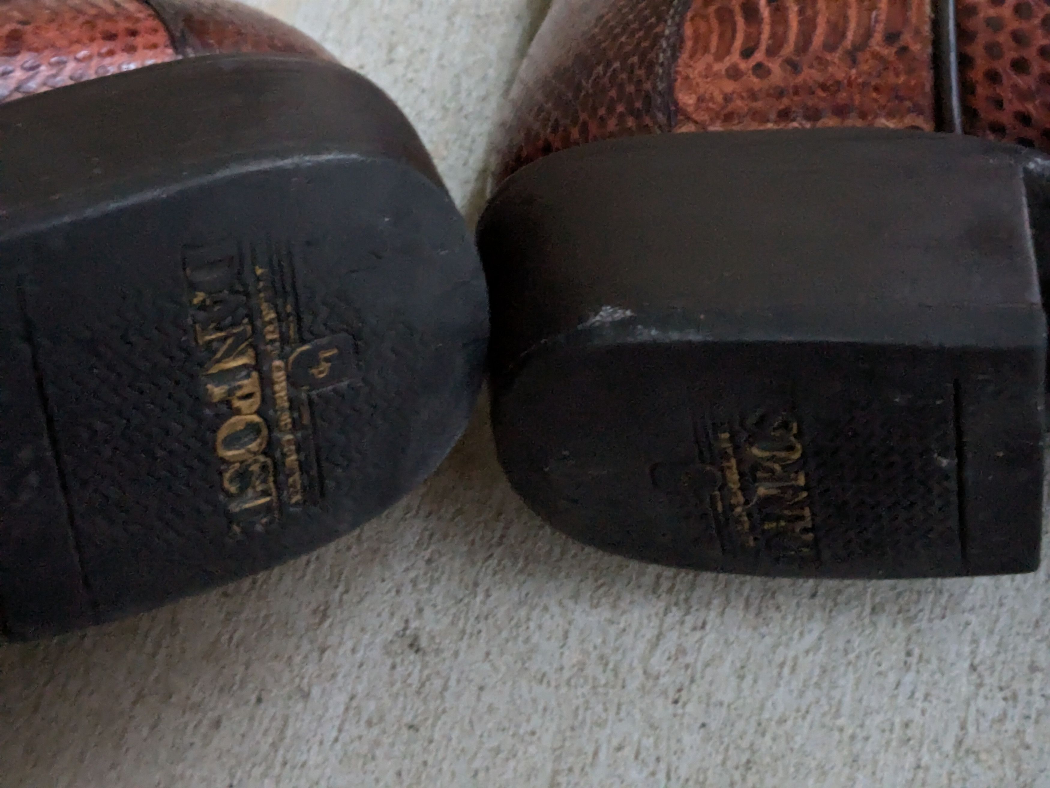 Dan Post × Vintage Dan Post Cowboy Boots Brown 10 EW Wide Snake Leather Size US 10 / EU 43 - 14 Thumbnail