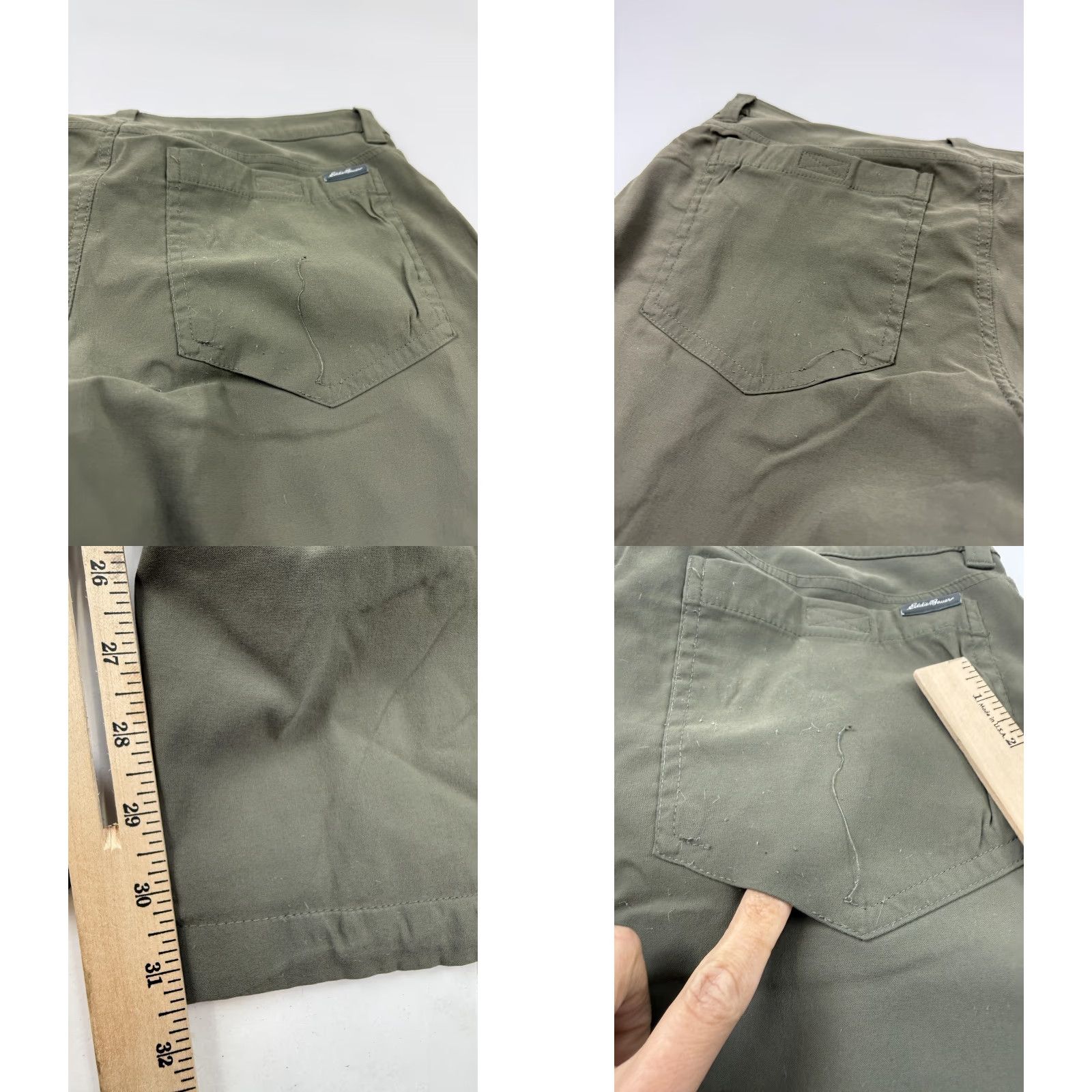Eddie Bauer Eddie Bauer Mens Fleece Lined Tech Pant Pants 34x31 Green Zip Pocket Hiking Thermal Insulated Pockets Size US 34 / EU 50 - 8 Thumbnail