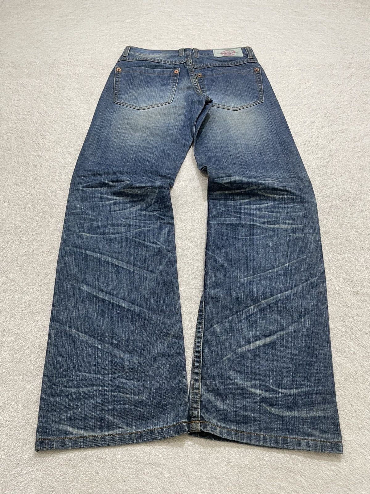 Japanese Brand 2000s Japanese Faded Bootcut Denim Stonewash Y2K Size US 29 - 8 Thumbnail