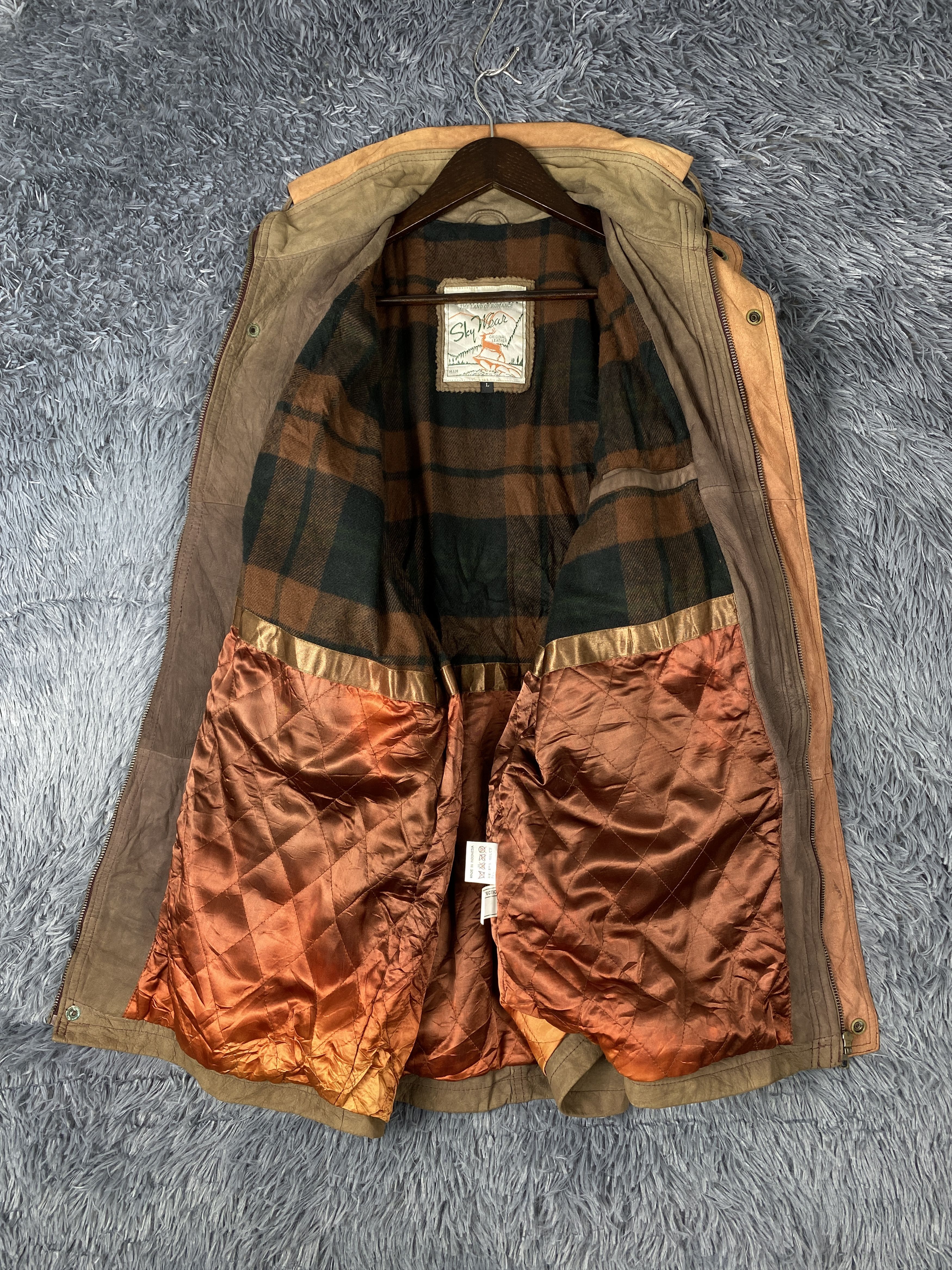 Japanese Brand × Vintage Vintage Scandinavia Sun Faded Leather Jacket Size US M / EU 48-50 / 2 - 9 Thumbnail