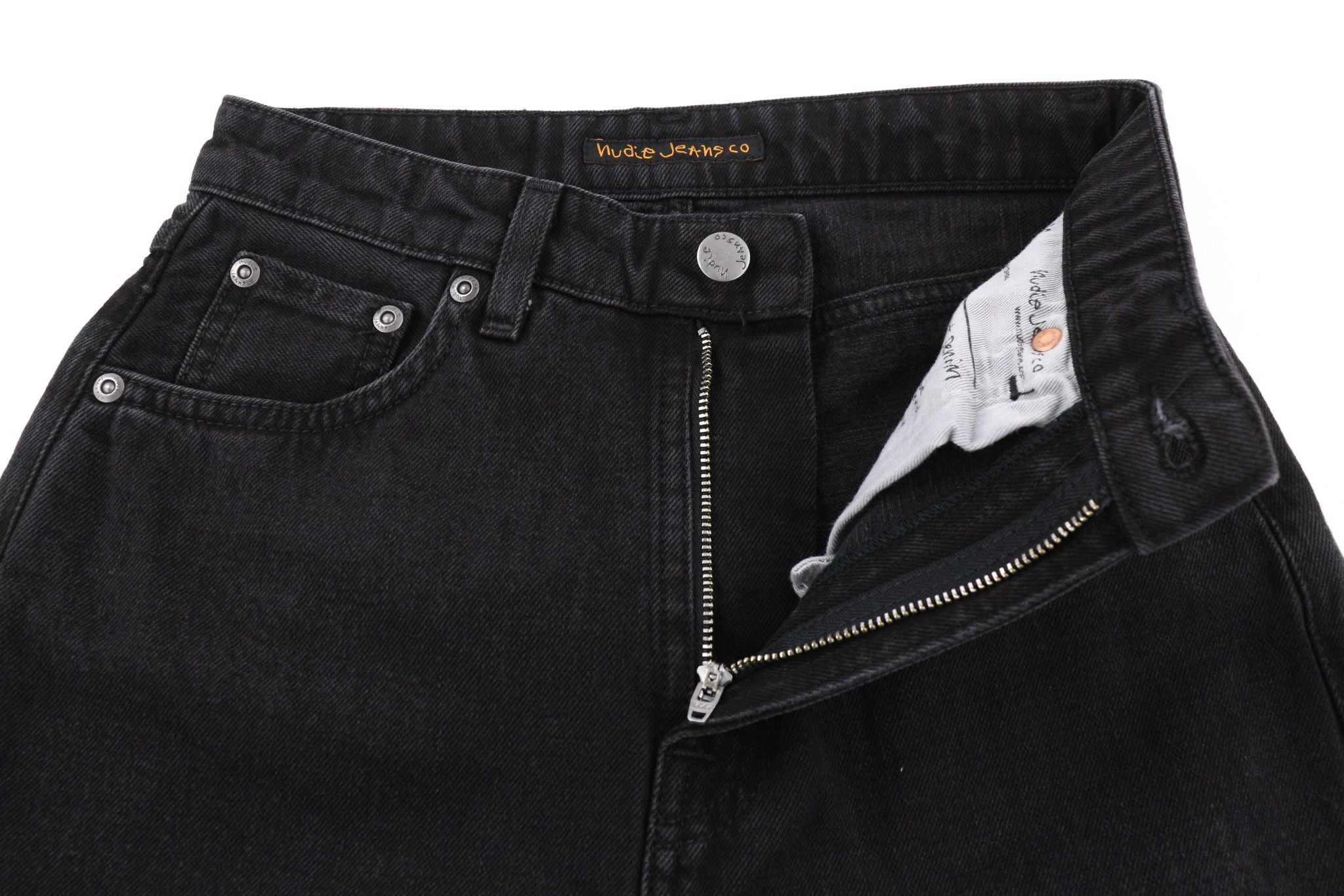 Nudie Jeans BREEZY BRITT W25/L26 Black Cotton Jeans 80688 Size 25" / US 0 / IT 36 - 4 Thumbnail