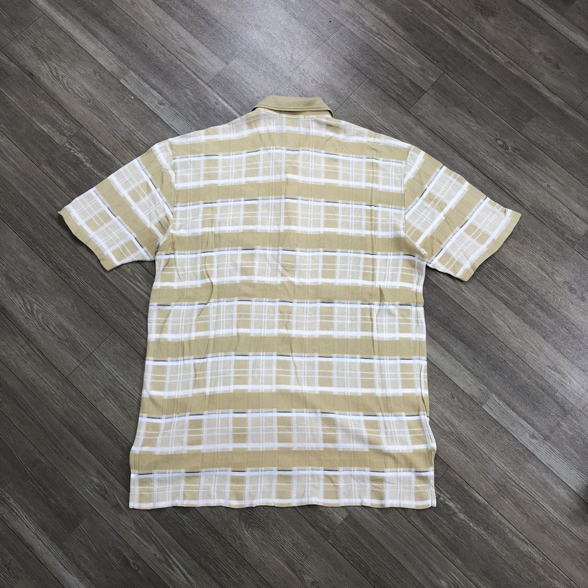 Burberry 1990s Vintage Burberrys Nova Check Pocket Polo Shirt Luxury Size US L / EU 52-54 / 3 - 9 Thumbnail