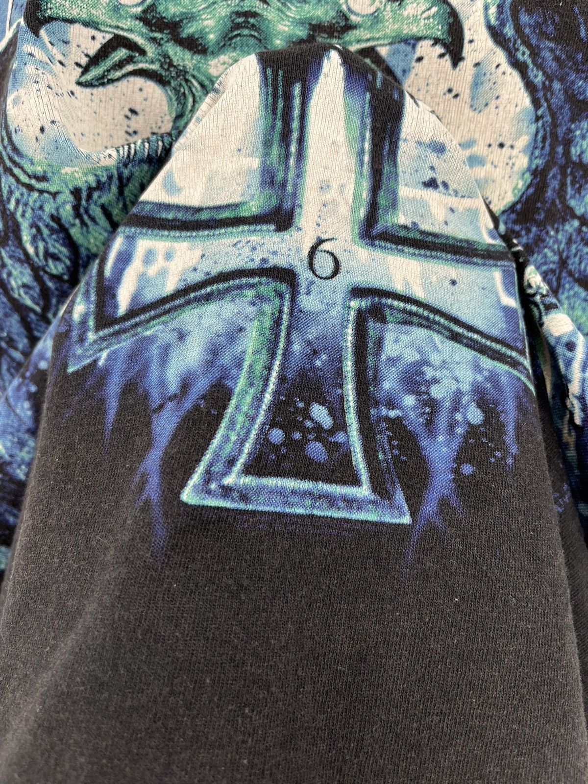 Band Tees × Slayer × Vintage !! VERY RARE !! Vintage Faded 90s Slayer Band Size US XL / EU 56 / 4 - 10 Thumbnail