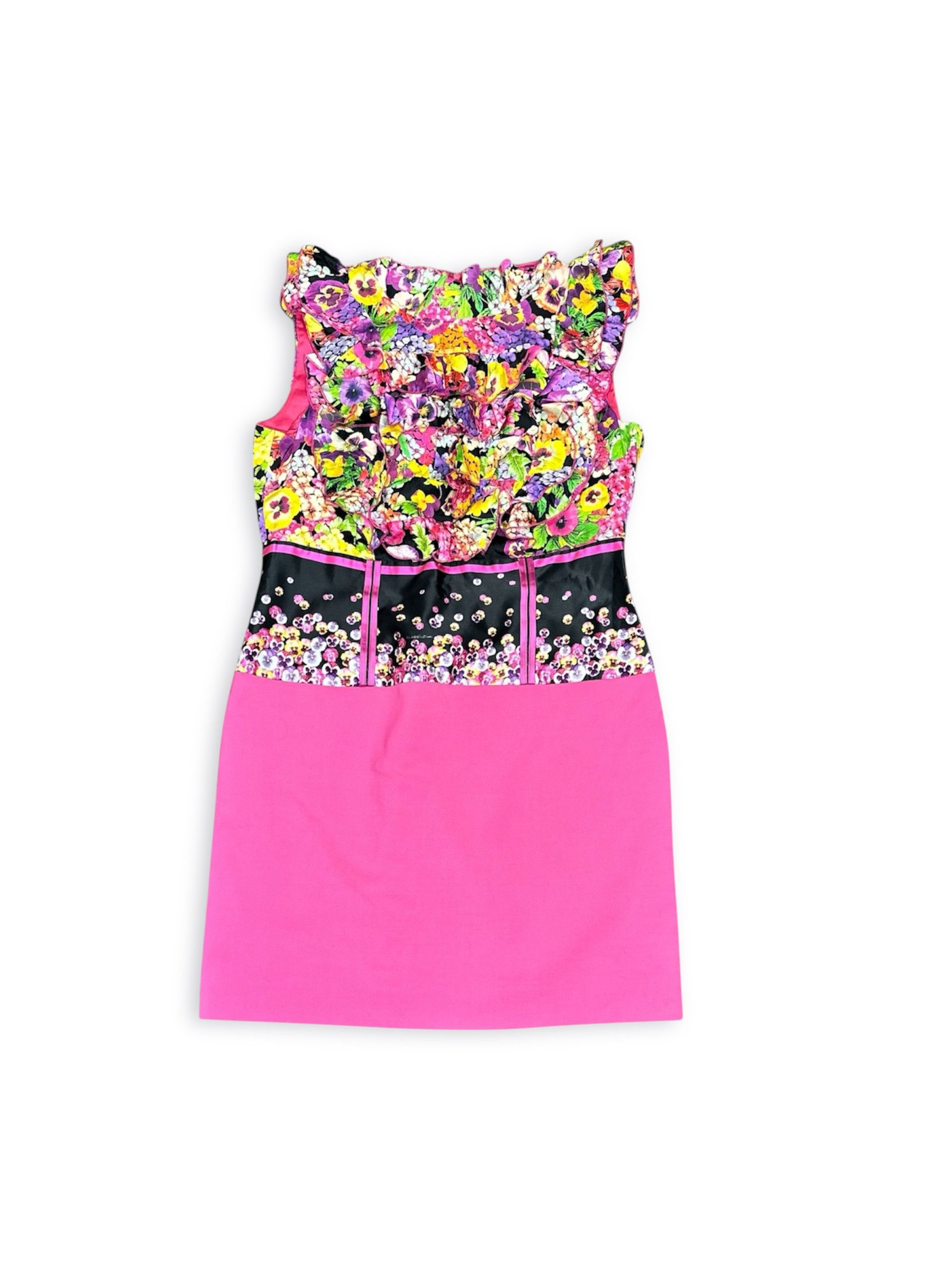Roberto Cavalli Cavalli Class flower printed atlas dess Size M / US 6-8 / IT 42-44 - 2 Thumbnail
