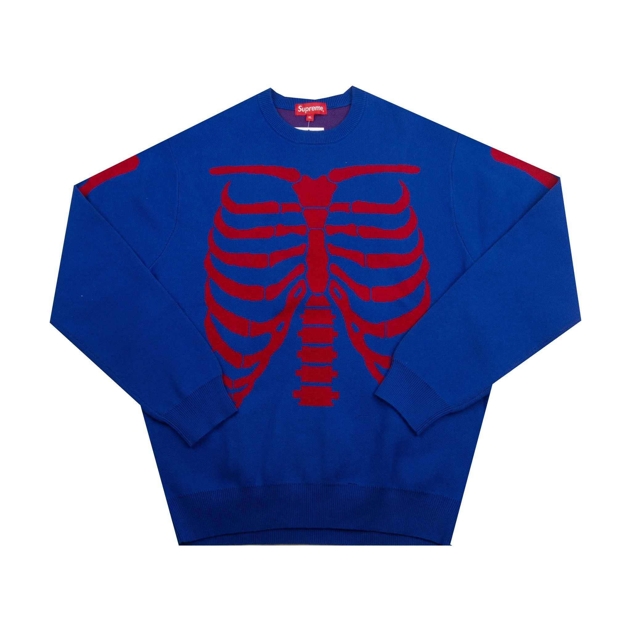 Supreme Supreme Blue Bones Sweater Size US XL / EU 56 / 4 - 7 Thumbnail