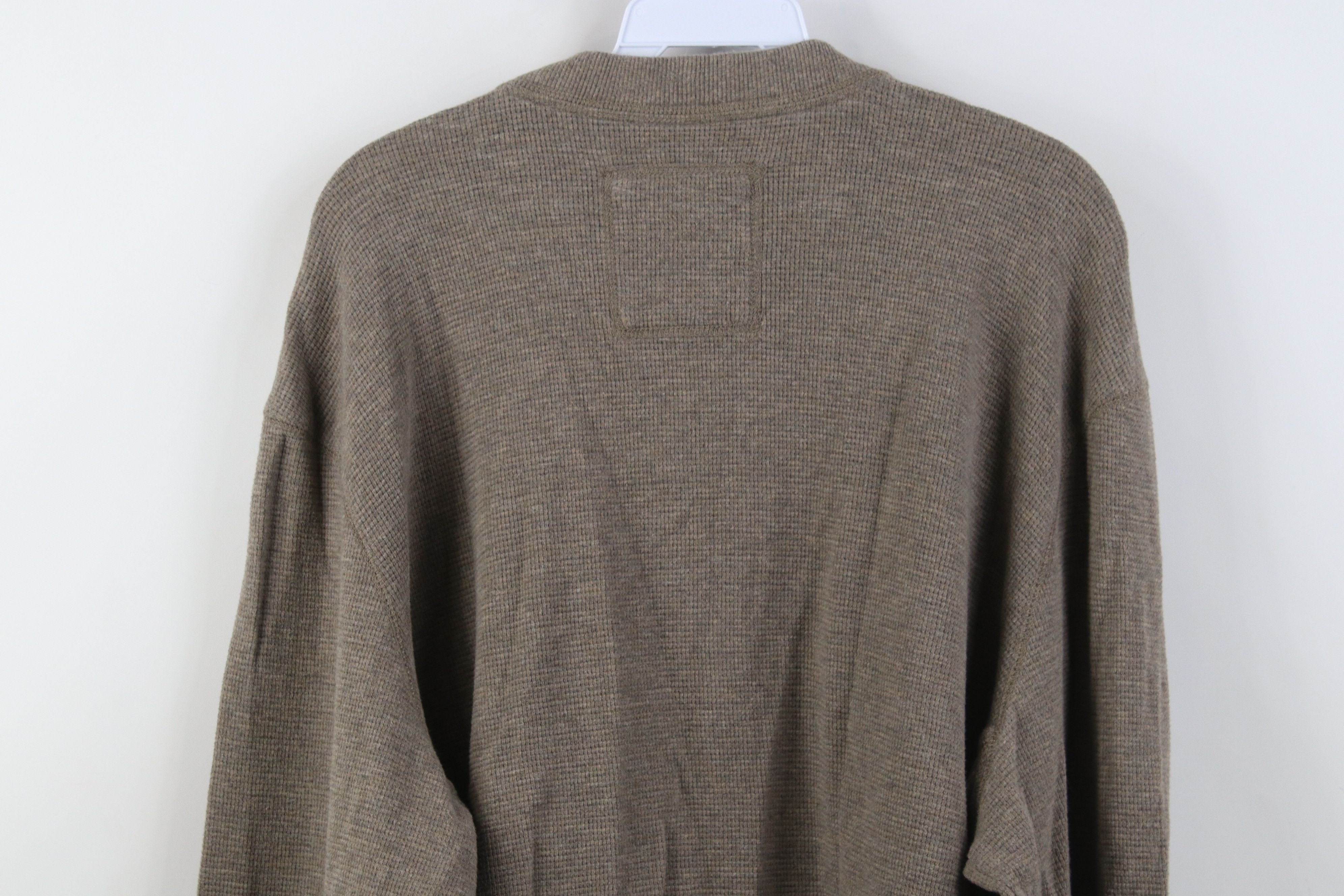 Eddie Bauer Vintage Y2K Eddie Bauer Knit Long Sleeve Henley T-Shirt Size US XXL / EU 58 / 5 - 8 Thumbnail