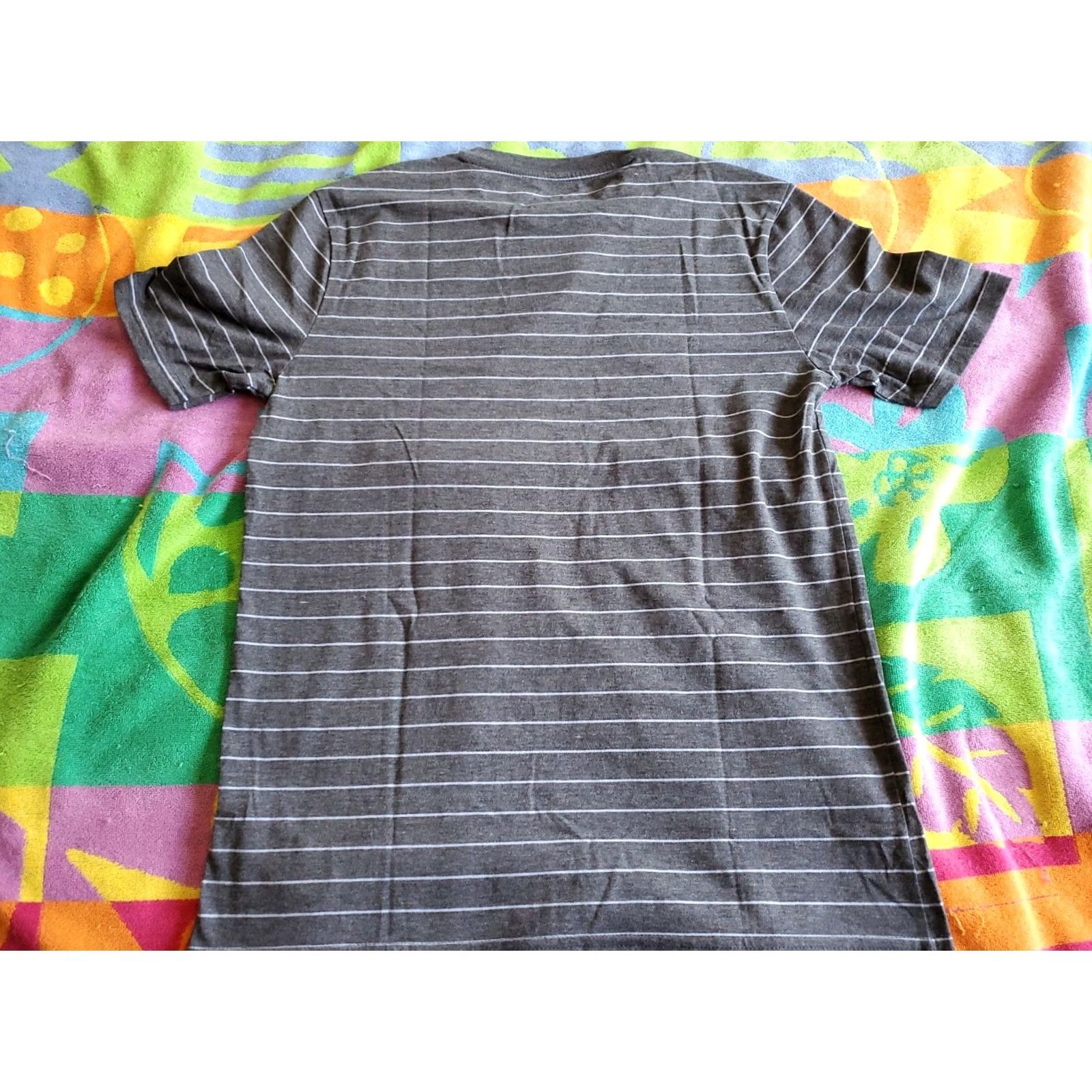 Oakley Oakley T-Shirt Regular Fit Gray Striped Crew Neck Short Sleeve Mens Medium SZ M Size US M / EU 48-50 / 2 - 6 Thumbnail