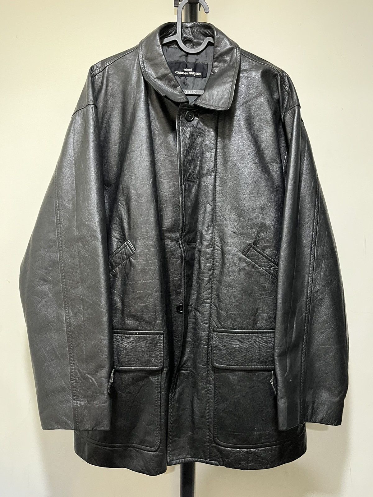 Comme Des Garcons Leather Jacket | Grailed