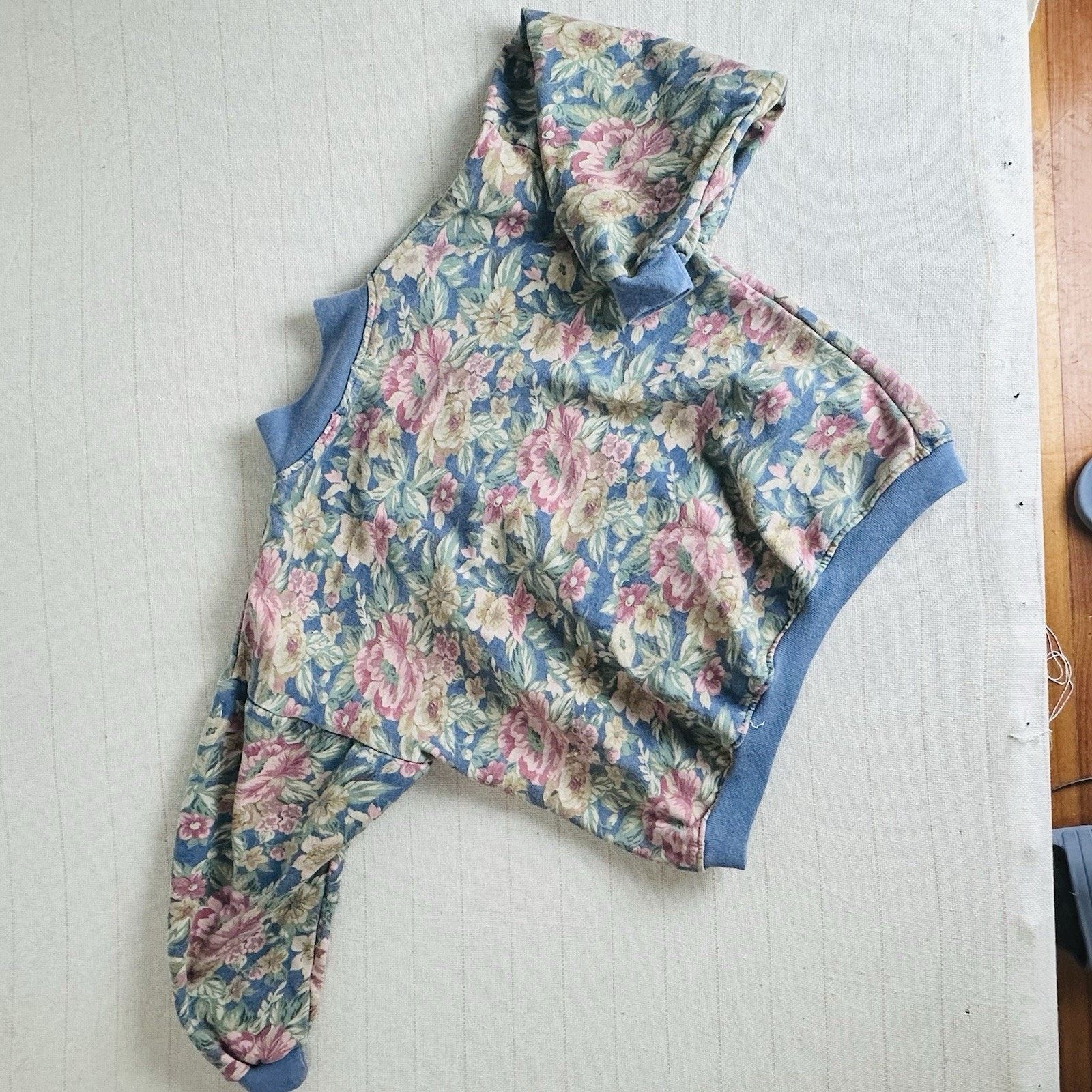 Other Vtg Euro Joy Paris Midland Floral Half Button-Up Sweatshirt Size M / US 6-8 / IT 42-44 - 6 Thumbnail