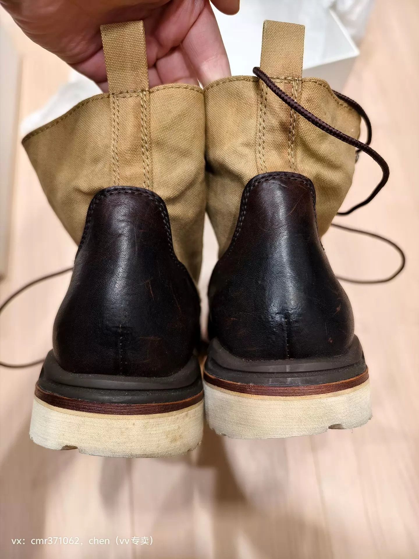 Visvim Visvim Veritus Folk dk brown/beige 9 (3x Worn, Rare) Size US 9 / EU 42 - 5 Thumbnail