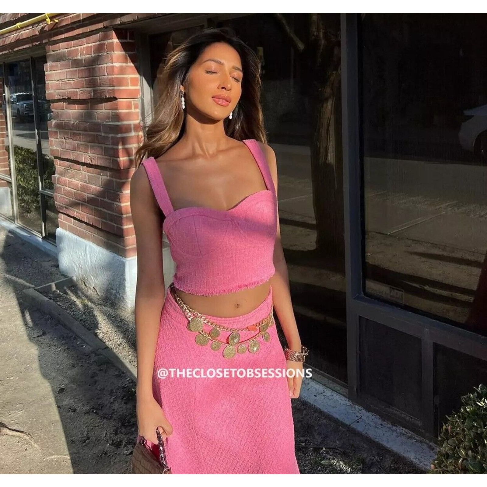 Zara ZARA BLOGGER FAVE! Crop Top + High-Waisted Long Skirt NWT Size L / US 10 / IT 46 - 19 Thumbnail