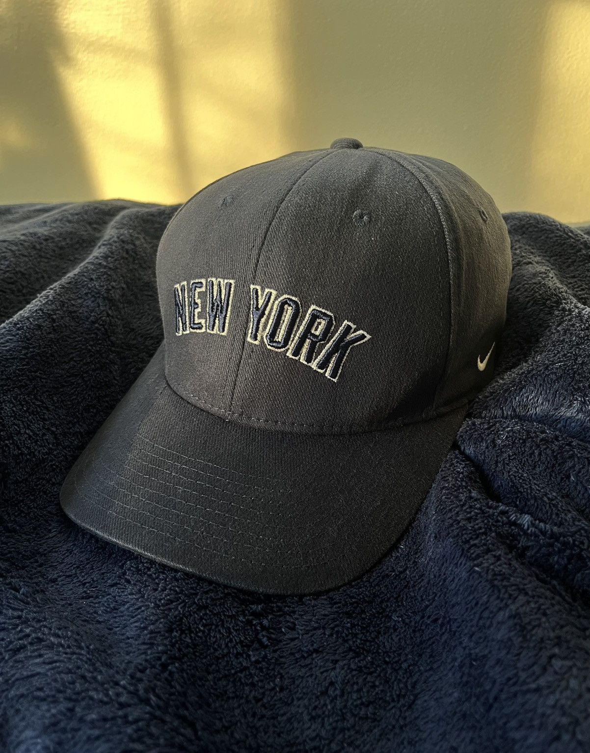 MLB × Nike × Vintage Vintage 90’s MLB Nike Team New York Cap Size ONE SIZE - 1 Thumbnail
