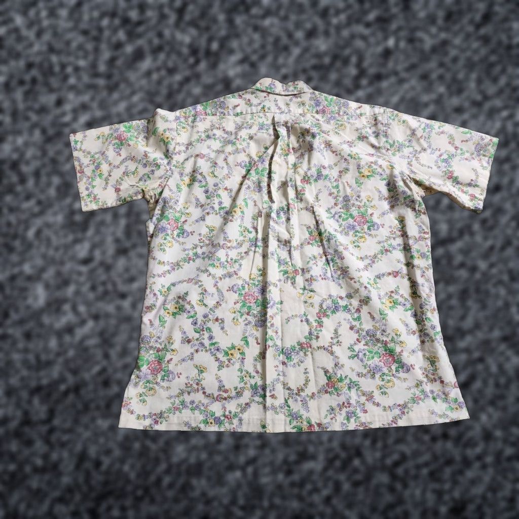 Reyn Spooner VINTAGE Reyn Spooner Mens L Reverse Print Hawaiian Lei Shirt Distressed Size US L / EU 52-54 / 3 - 1 Thumbnail