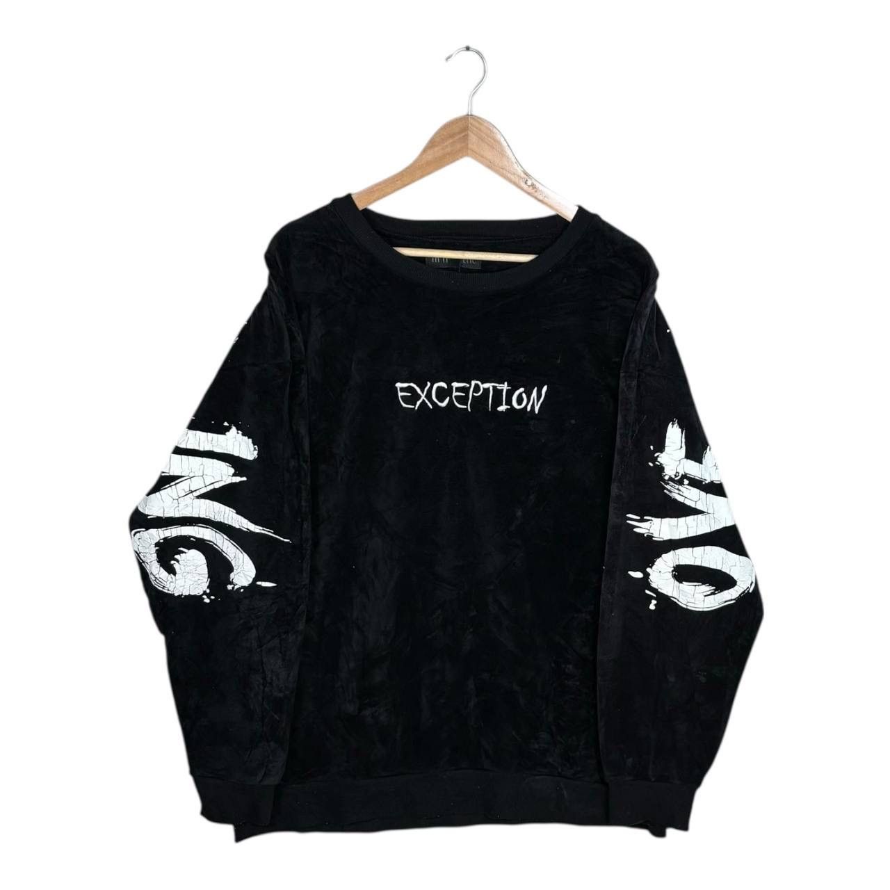 If Six Was Nine In The Attic Japan Y2K Cyber Punk Sweatshirt Velvet L Black Size US L / EU 52-54 / 3 - 2 Thumbnail