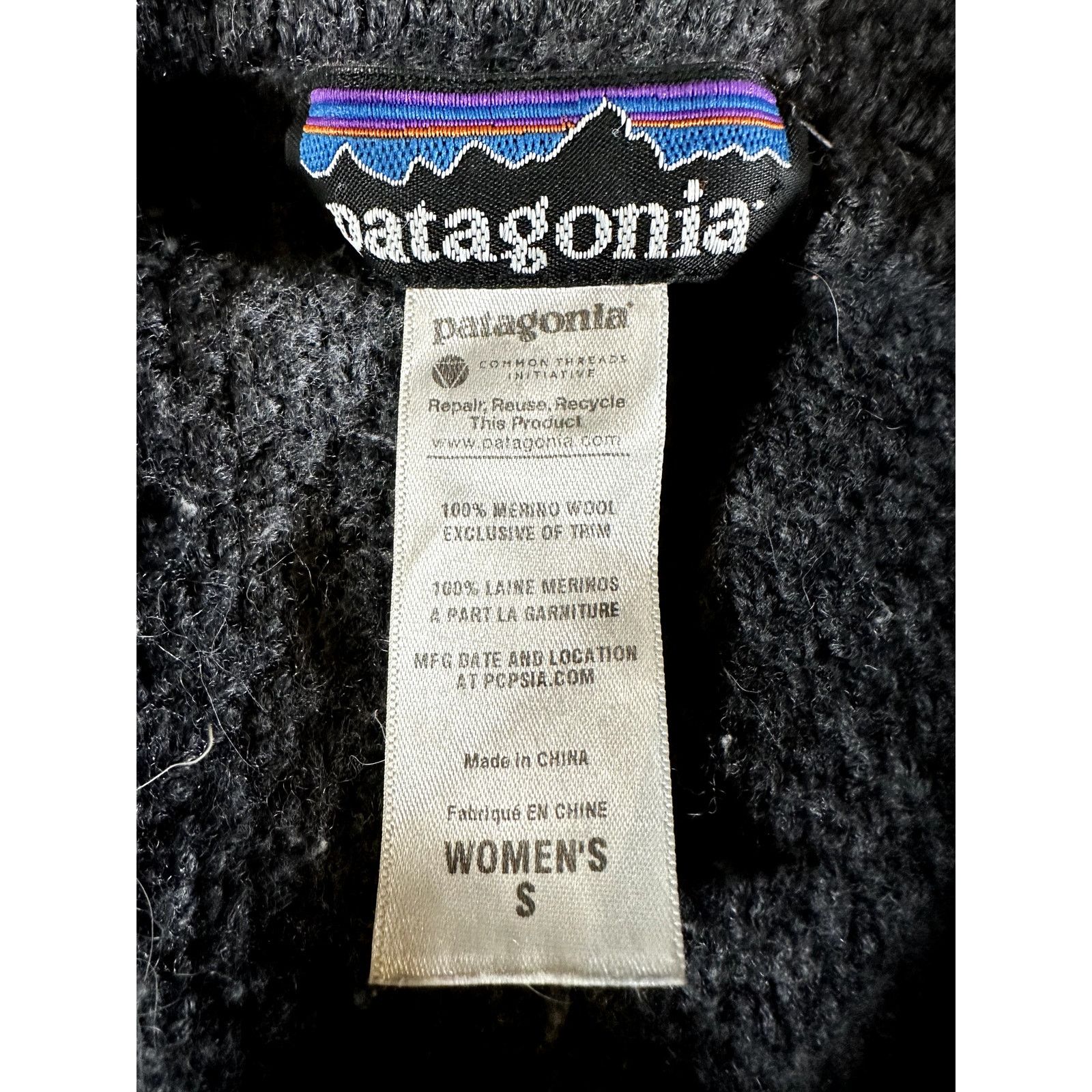 Patagonia Patagonia Women's Small Grey Merino Wool Sweater Coat Knit Size S / US 4 / IT 40 - 8 Thumbnail