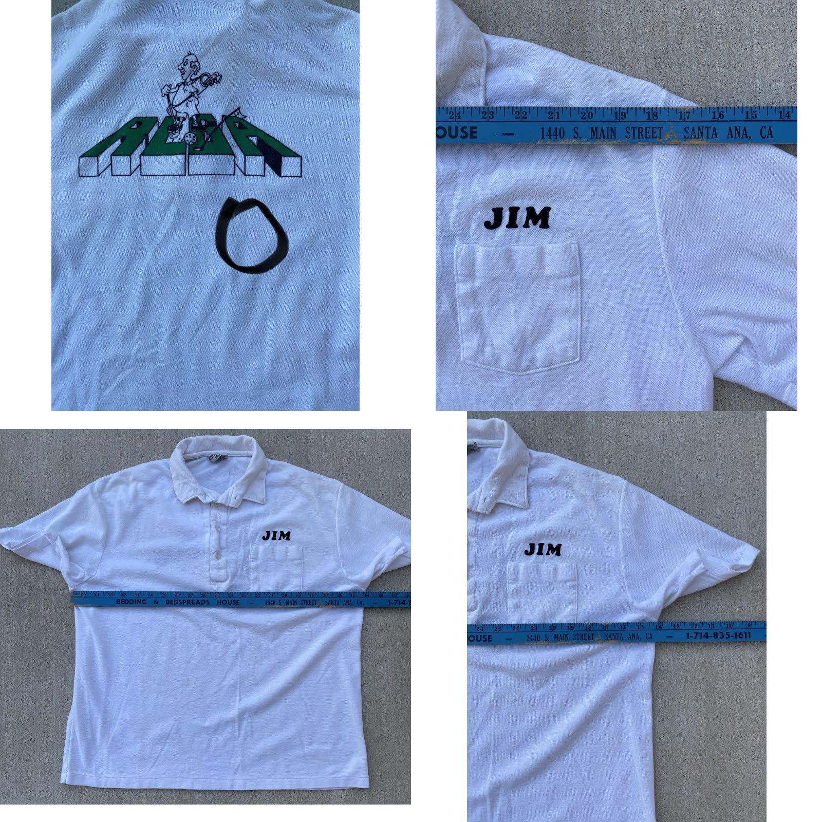 Vintage VINTAGE Print Ons Polo Shirt Golf Golfing Golfer RLGA Graphic Pocket XL White Mens Shirt 1970s 1980s Size US XL / EU 56 / 4 - 10 Thumbnail