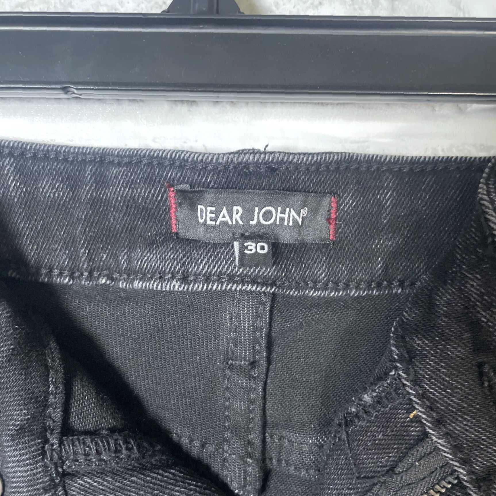 Denime NWT Dear John Jeans Distressed Black Womens Size 30 Inseam 27 Straight Denim Package Distressed Black Jeans Womens NWT Dear John Size 30" / US 8 / IT 44 - 6 Thumbnail