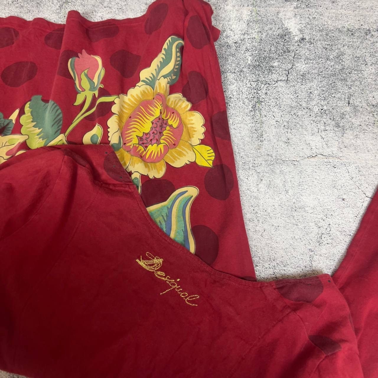 Desigual Desigual Dress Women's Size L Multicolor Long Sleeve` Size L / US 10 / IT 46 - 10 Thumbnail