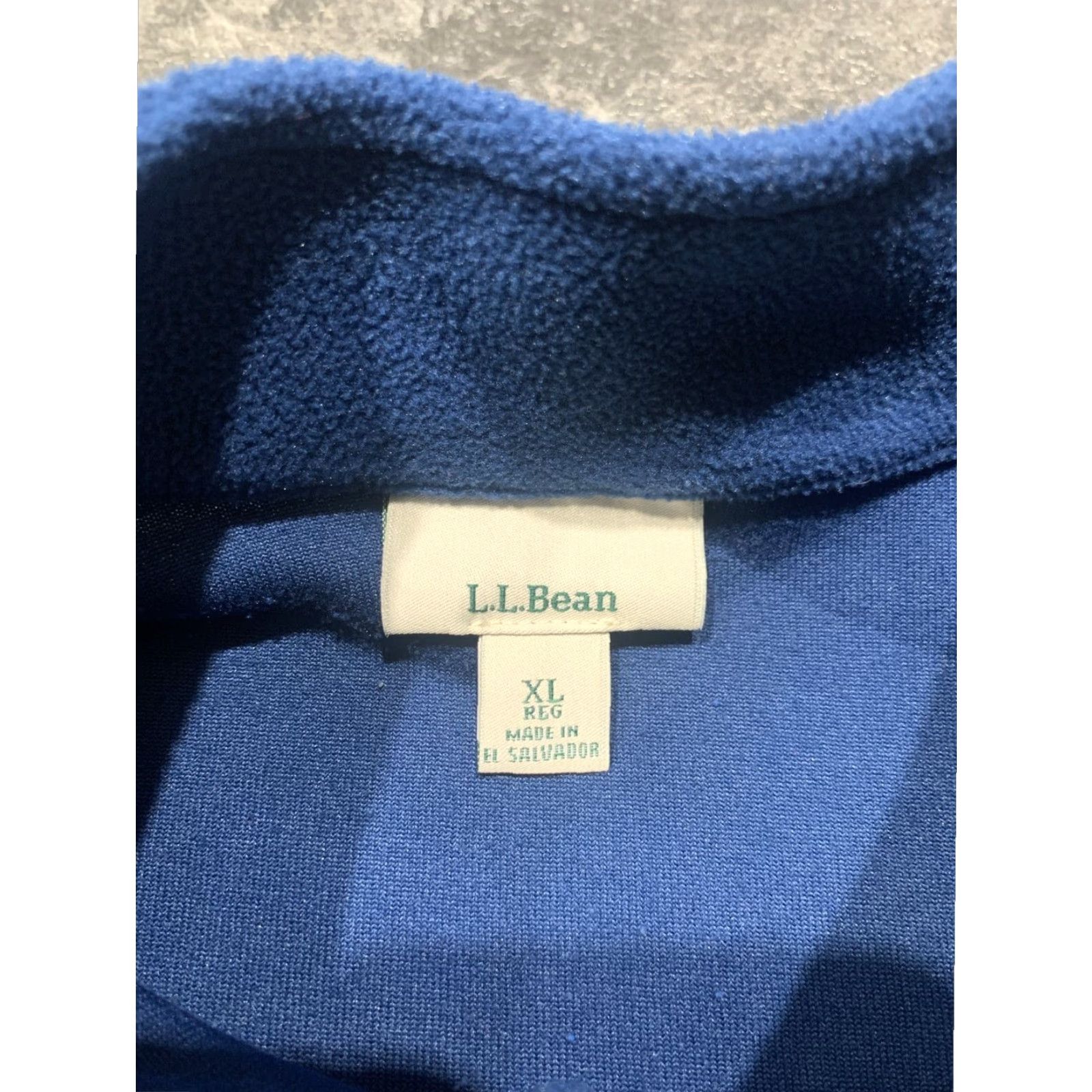 Vintage L.L. Bean Fleece Jacket Mens XL Blue Zip Mock Neck Pockets Classic Walking Size US XL / EU 56 / 4 - 7 Thumbnail