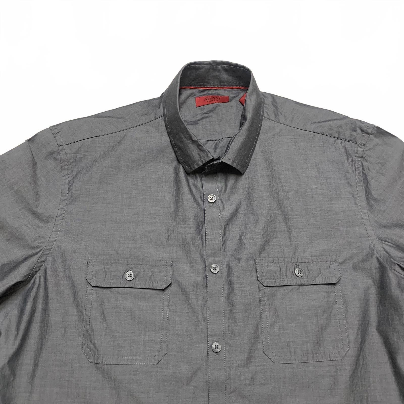 Alfani Alfani Men's Large Gray Slim Fit Short Sleeve Shirt Size US L / EU 52-54 / 3 - 7 Thumbnail