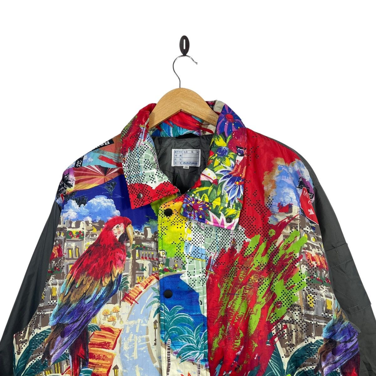 Vintage Vintage Mitsubishi Oil Parrot Graphic Reversible Windbreaker Size US XL / EU 56 / 4 - 2 Thumbnail