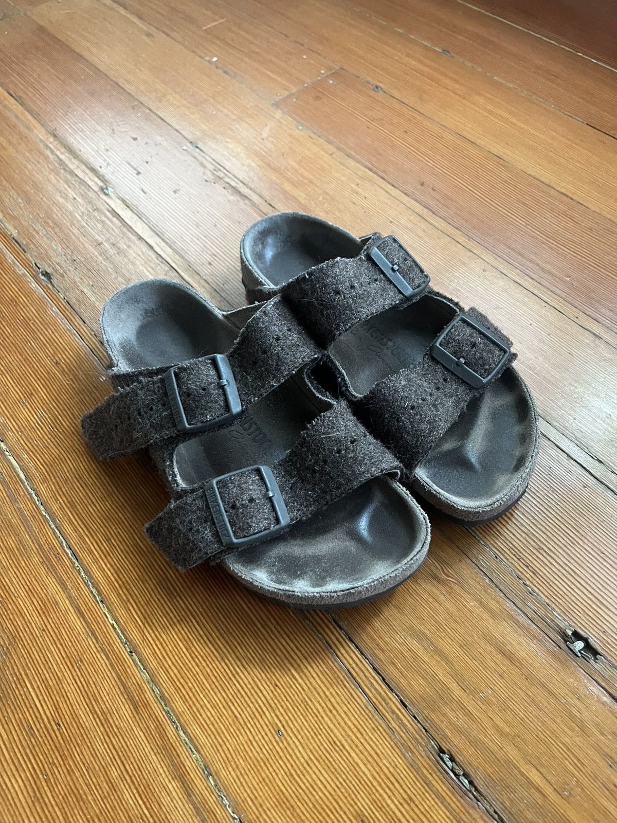 Birkenstock × Rick Owens Suede birkenstocks x rick owens Size US 6 / IT 36 - 1 Thumbnail